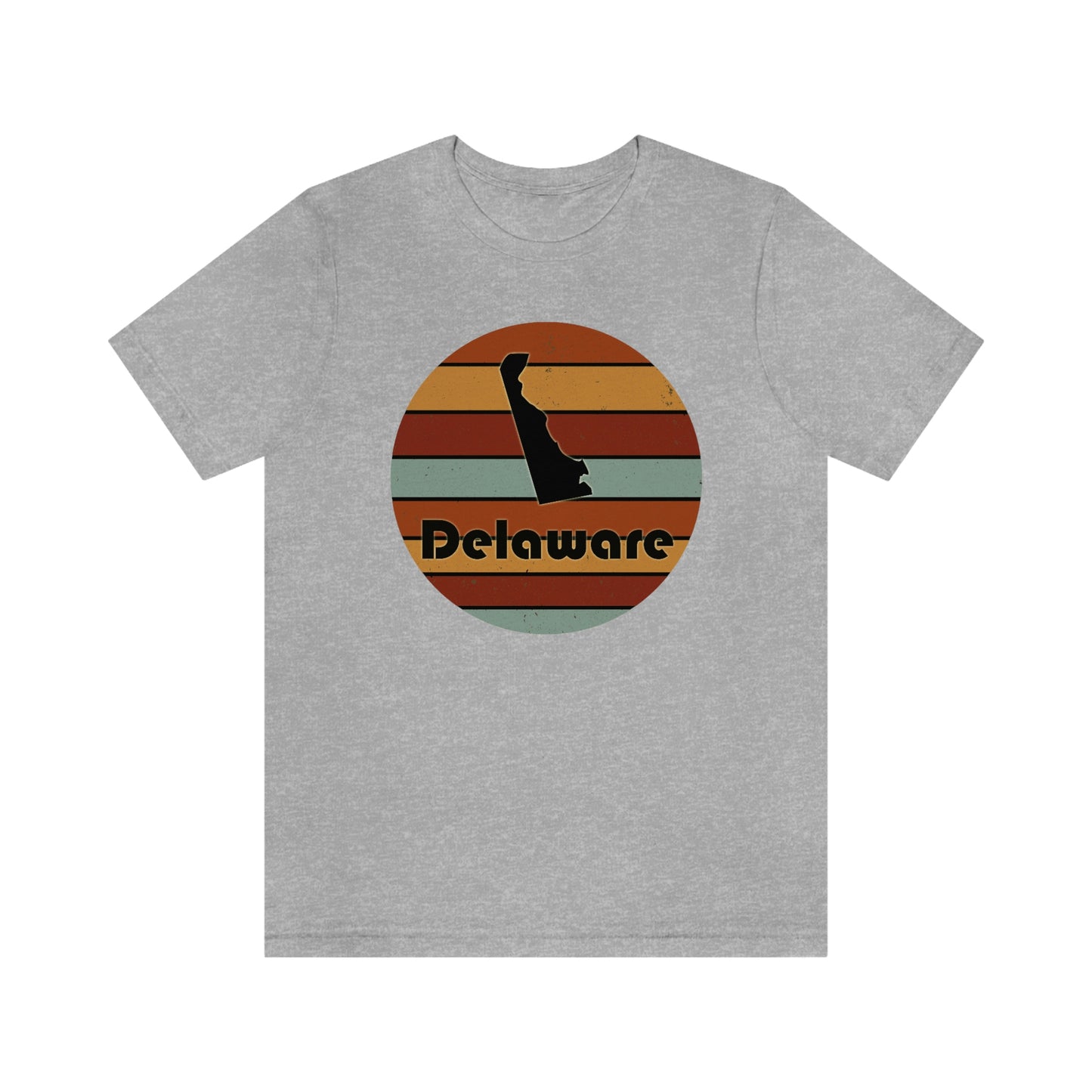 Delaware Retro Sunset Short Sleeve  T-shirt