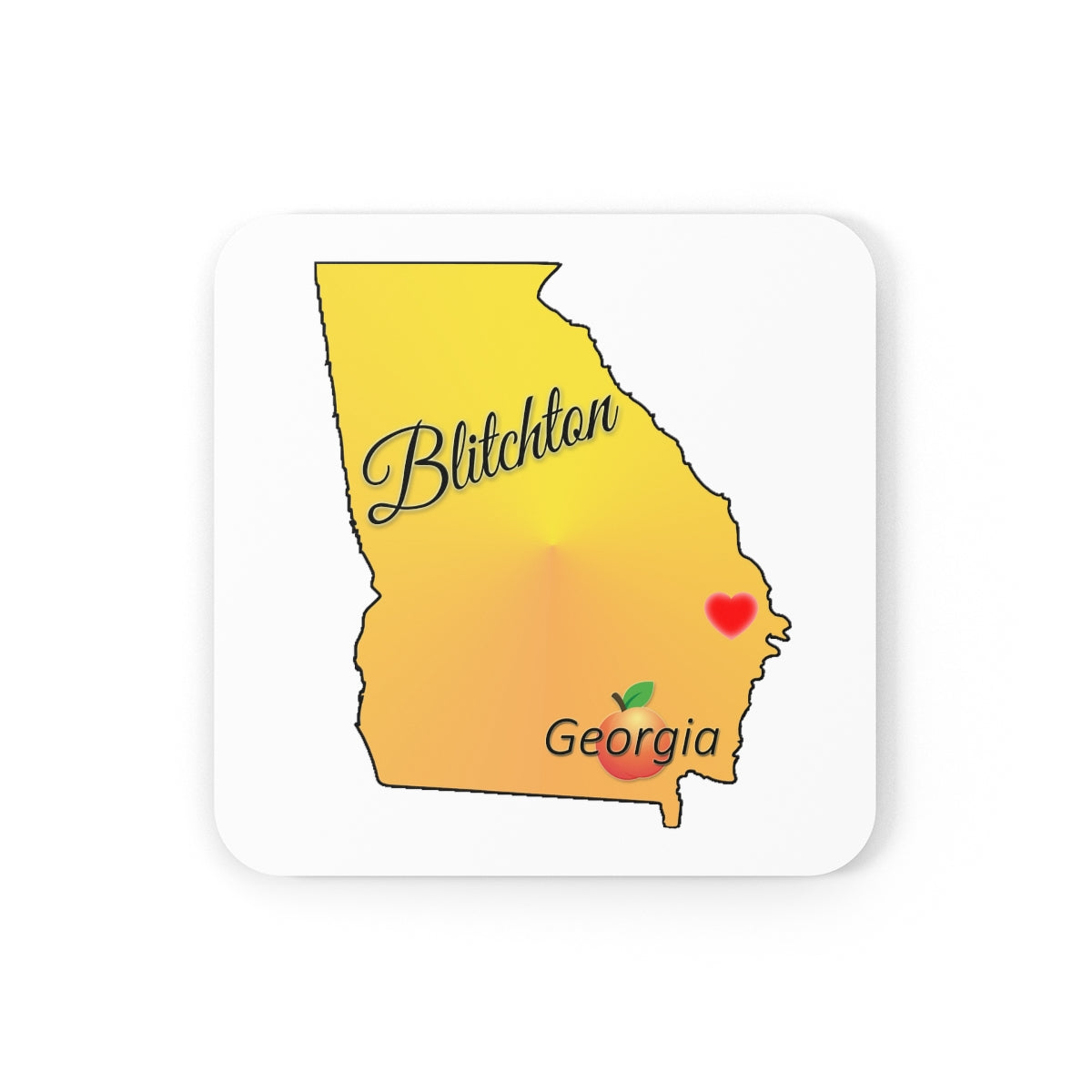 Blitchton Georgia Corkwood Coaster Set