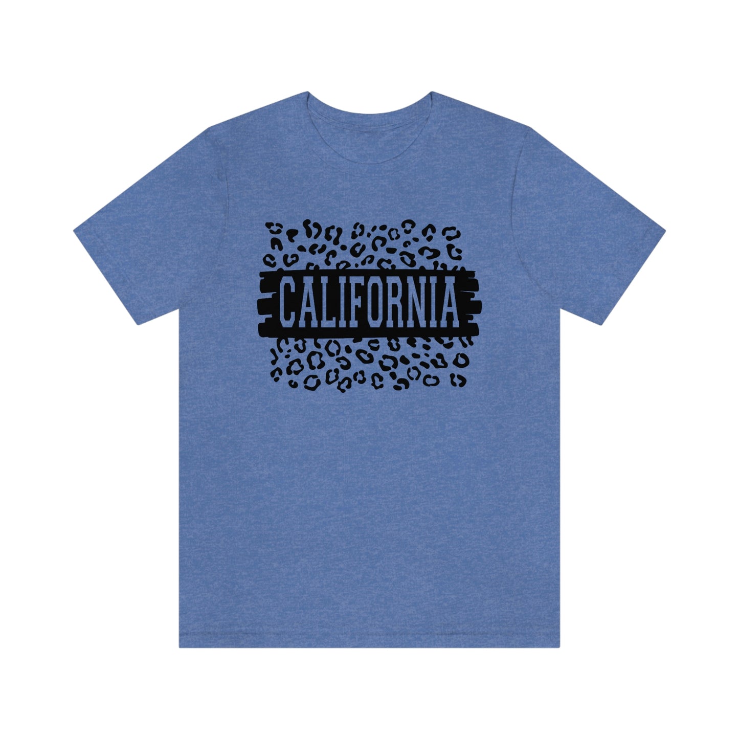 California Leopard Print Unisex Jersey Short Sleeve Tee Tshirt T-shirt