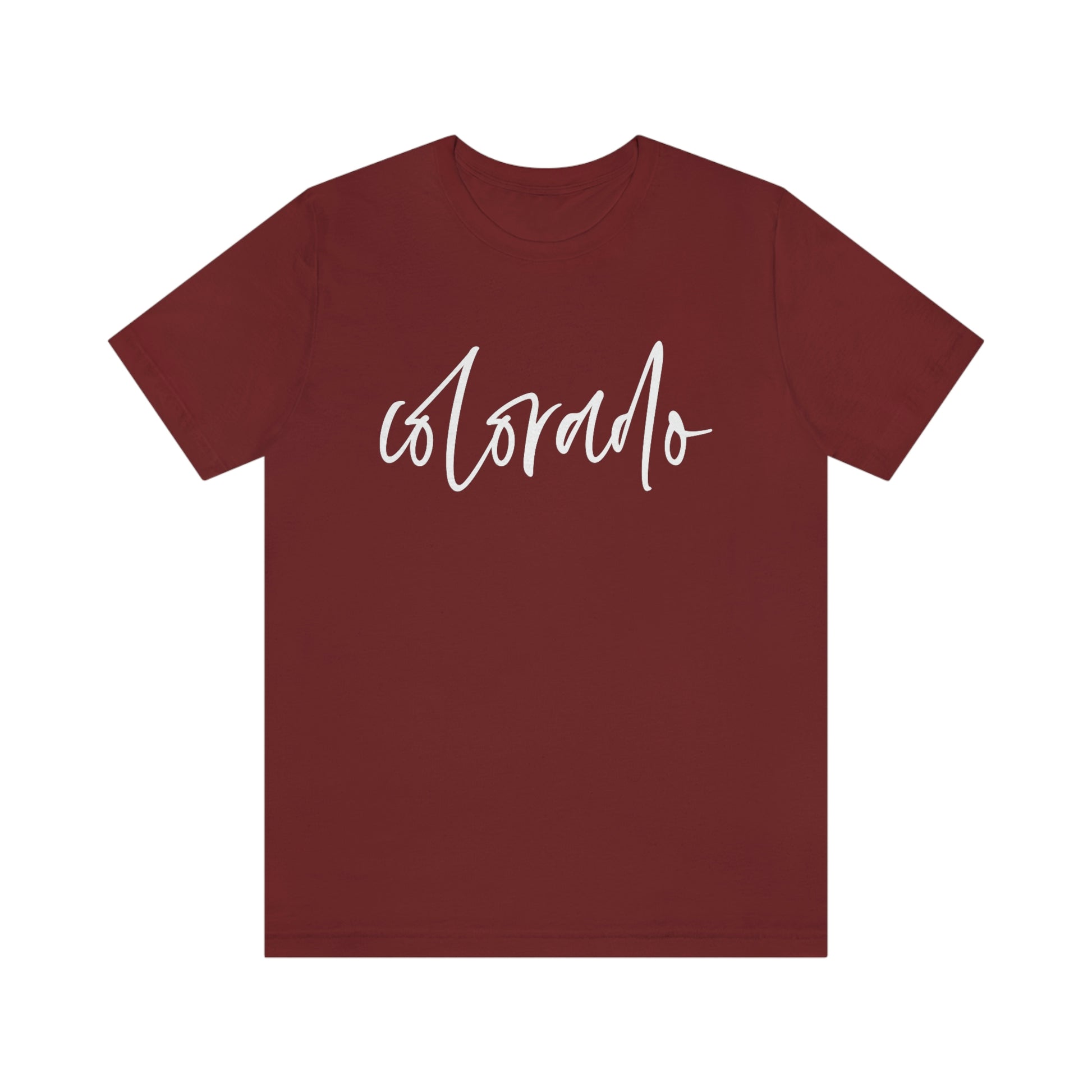 Colorado Script Unisex Jersey Short Sleeve Tee Tshirt T-shirt