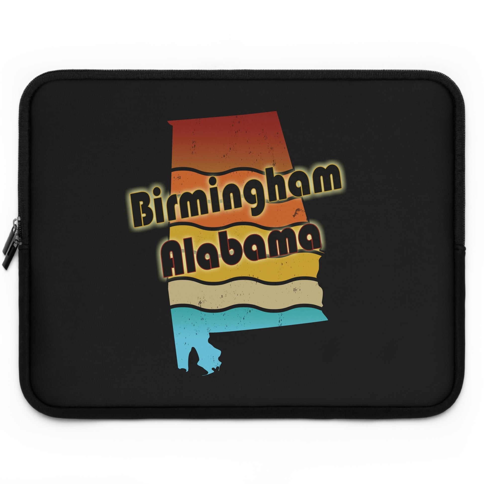 Birmingham Alabama Retro Sunset Laptop Sleeve