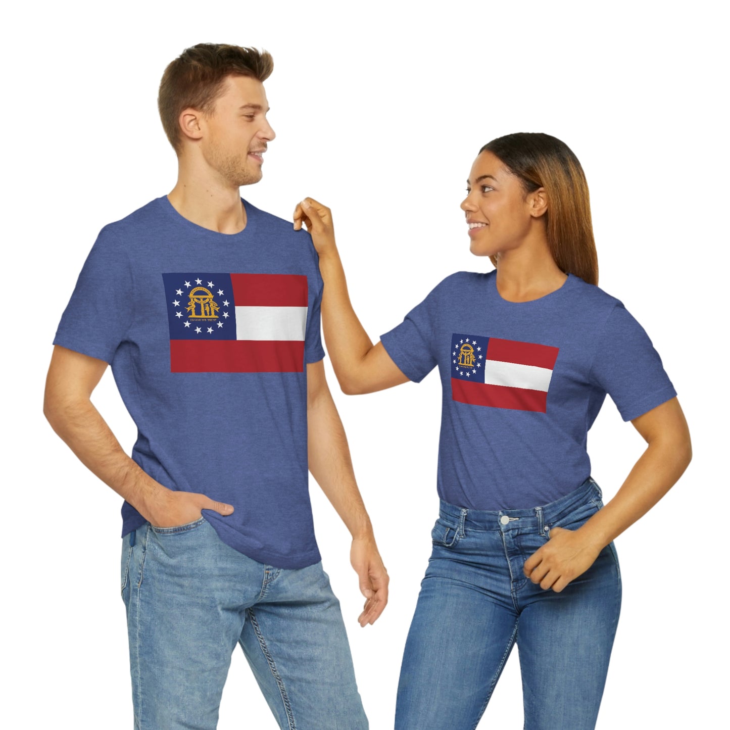 Georgia Flag Unisex Jersey Short Sleeve Tee Tshirt T-shirt