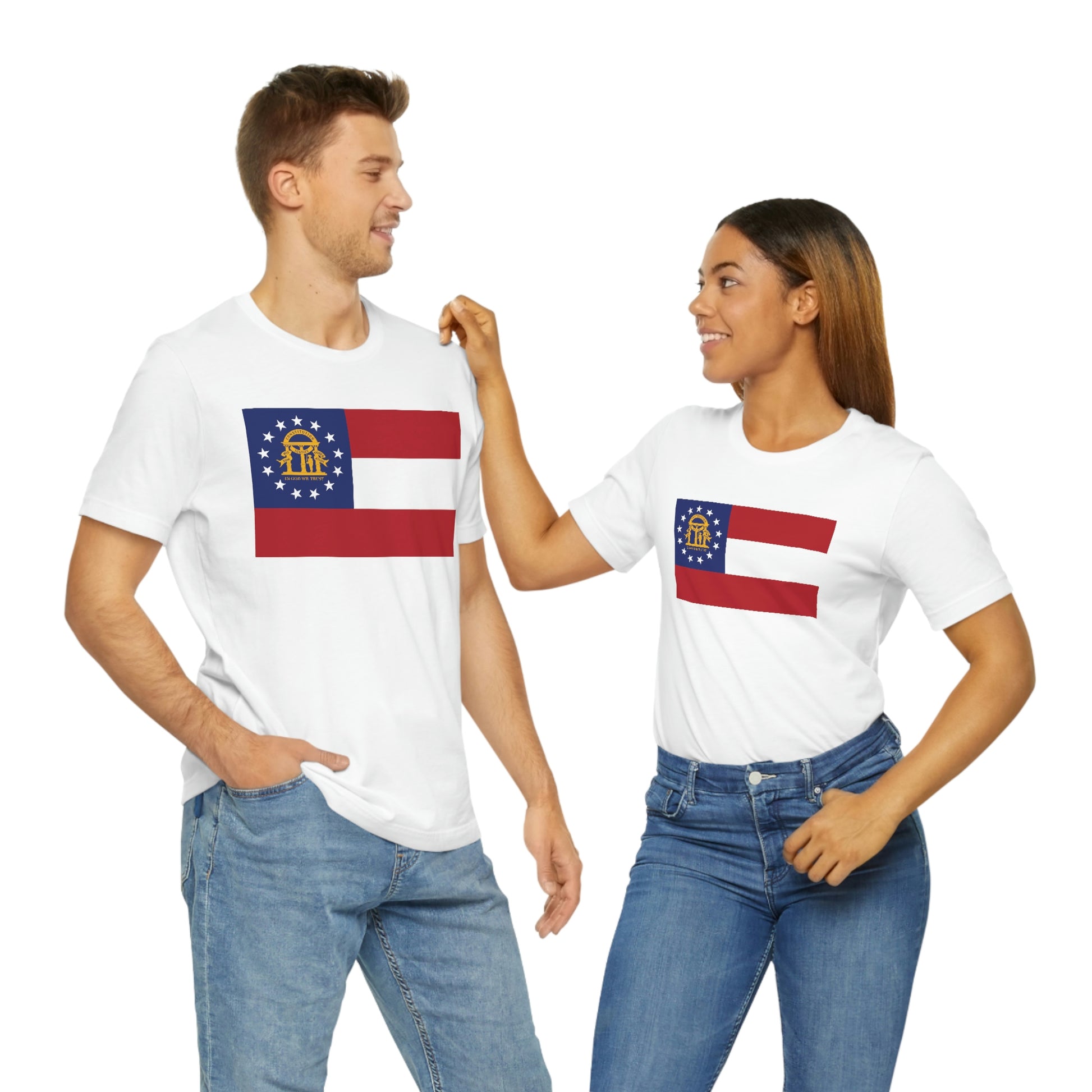 Georgia Flag Unisex Jersey Short Sleeve Tee Tshirt T-shirt