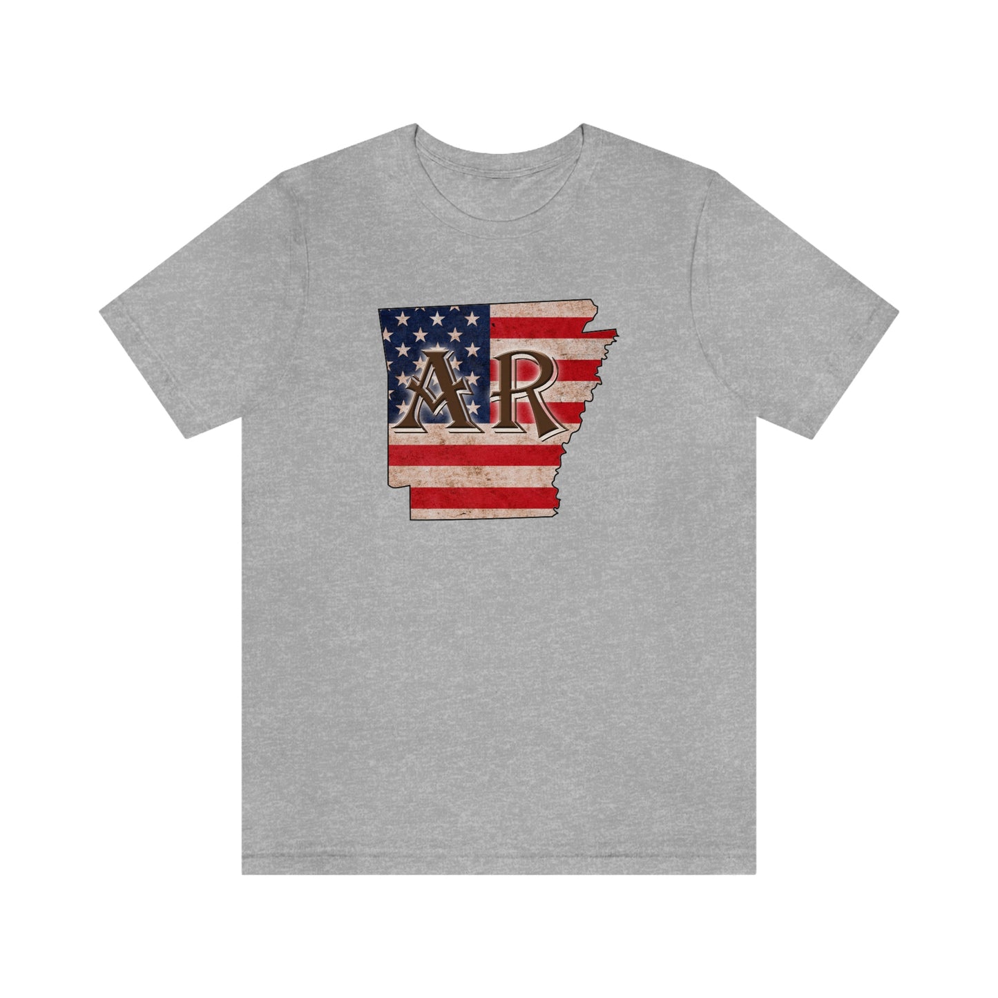 Arkansas AR US Flag Unisex Jersey Short Sleeve Tee Tshirt T-shirt