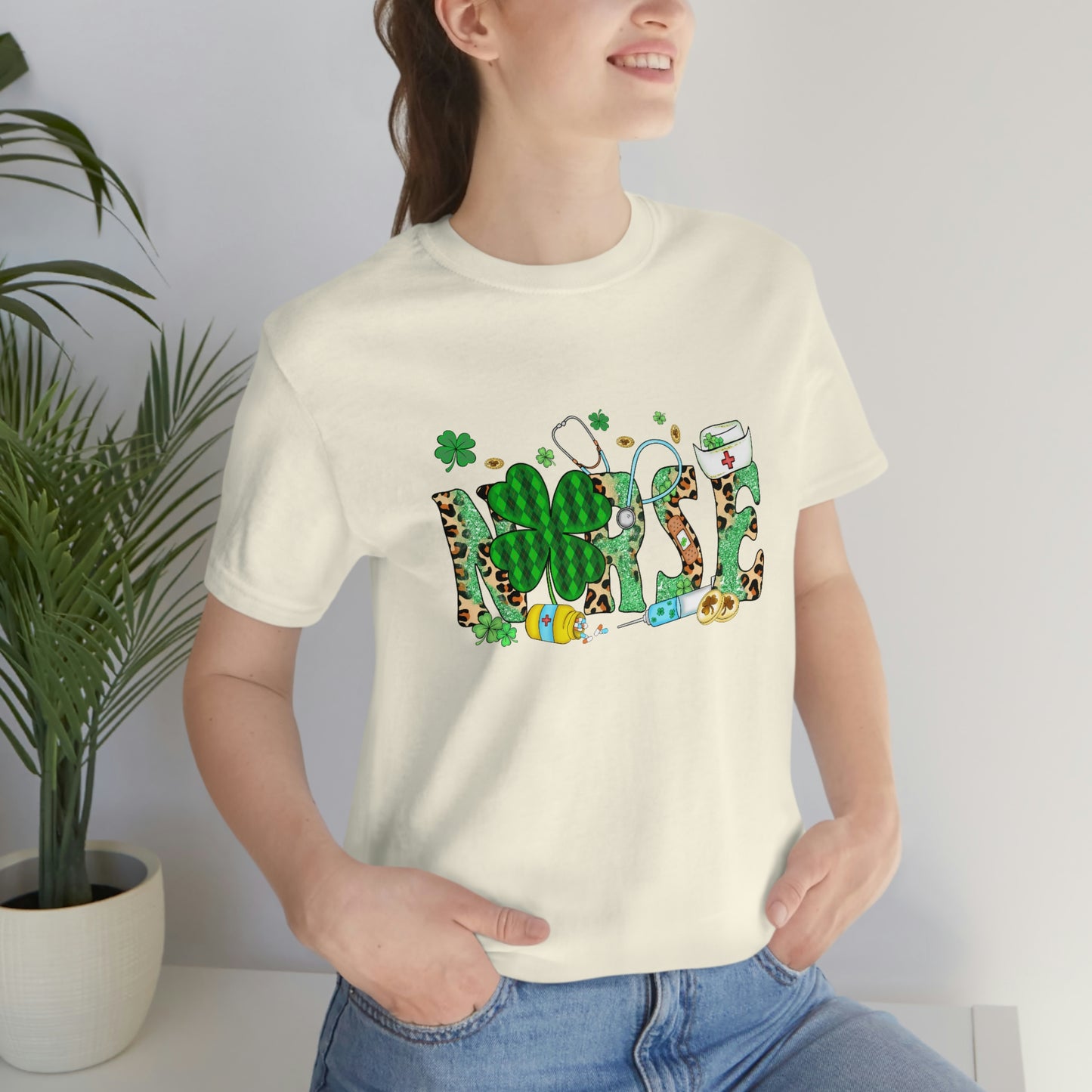 Nurse St. Patrick's Day Unisex Jersey Short Sleeve Tee