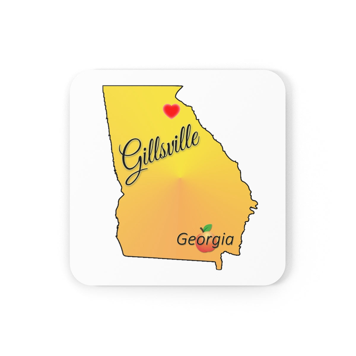 Gillsville Georgia Corkwood Coaster Set