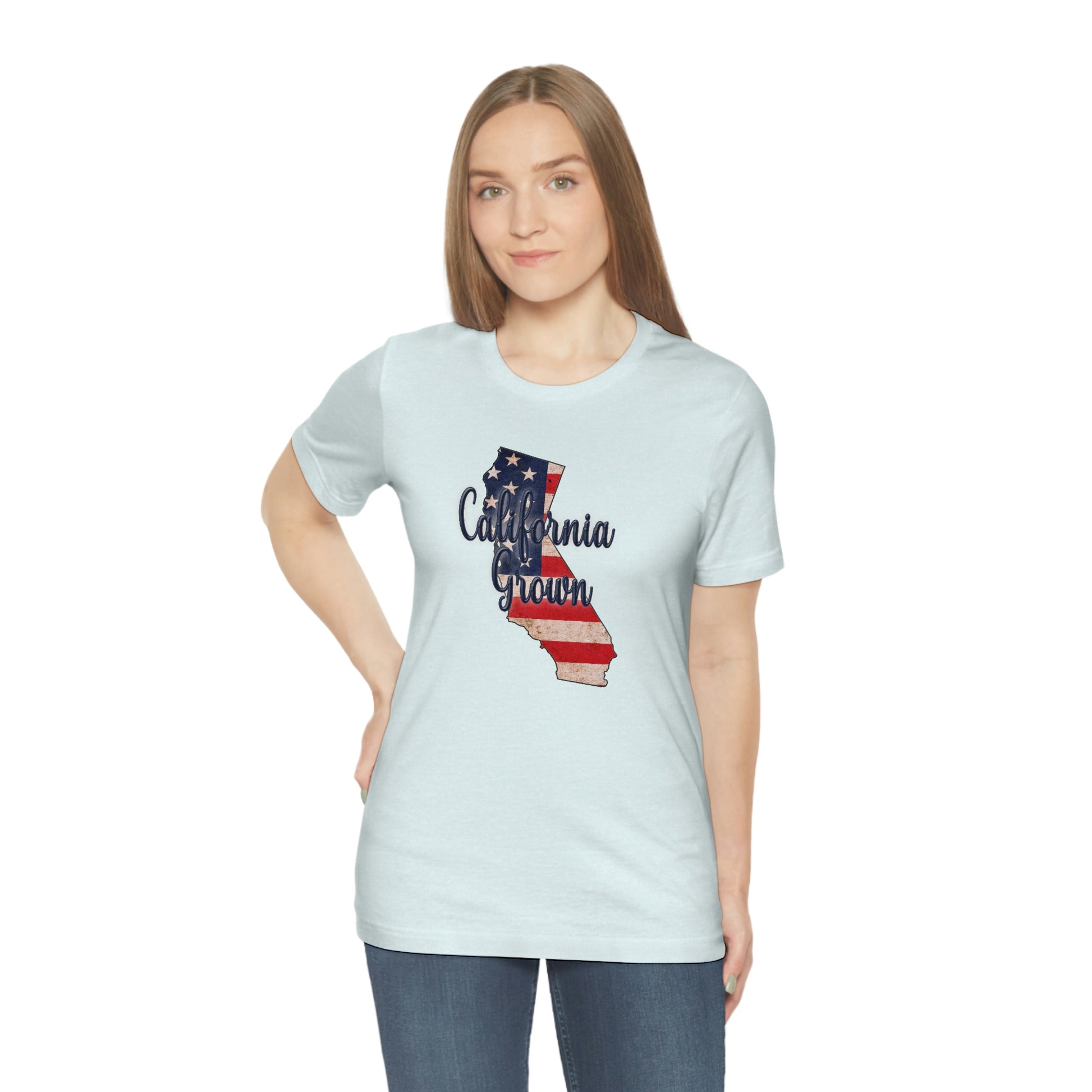 California US Flag Unisex Jersey Short Sleeve Tee Tshirt T-shirt