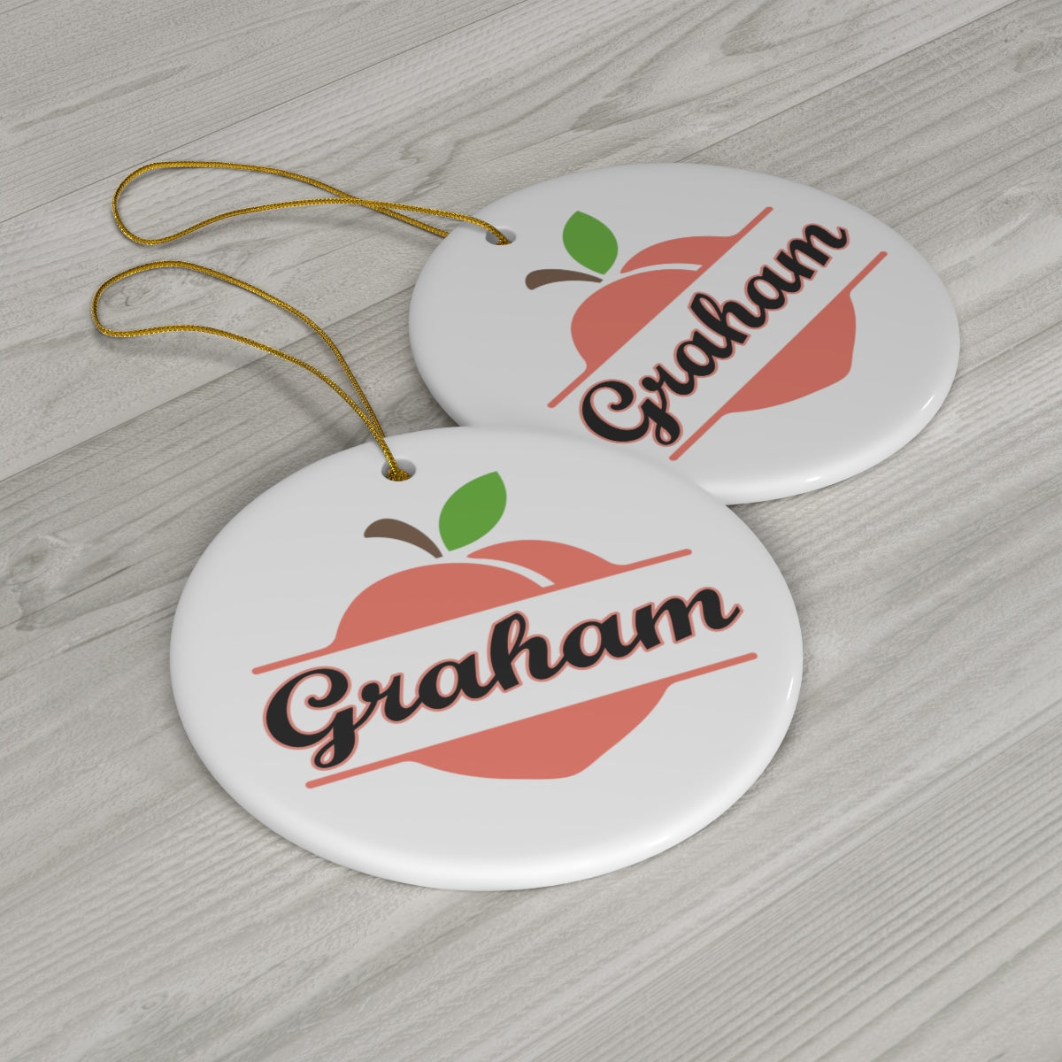 Graham Georgia Ceramic Ornament, 1-Pack