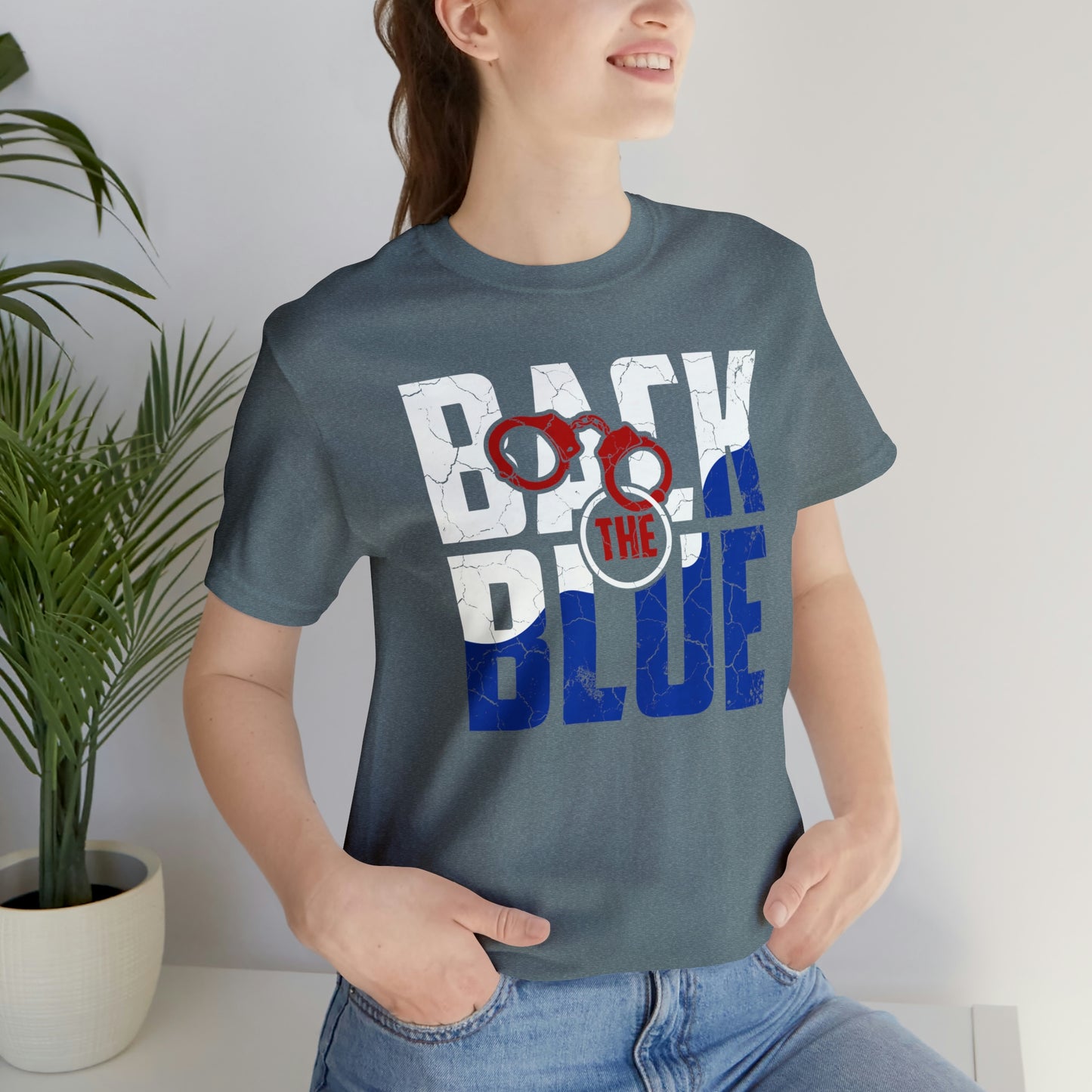 Back the Blue Police Short Sleeve T-shirt