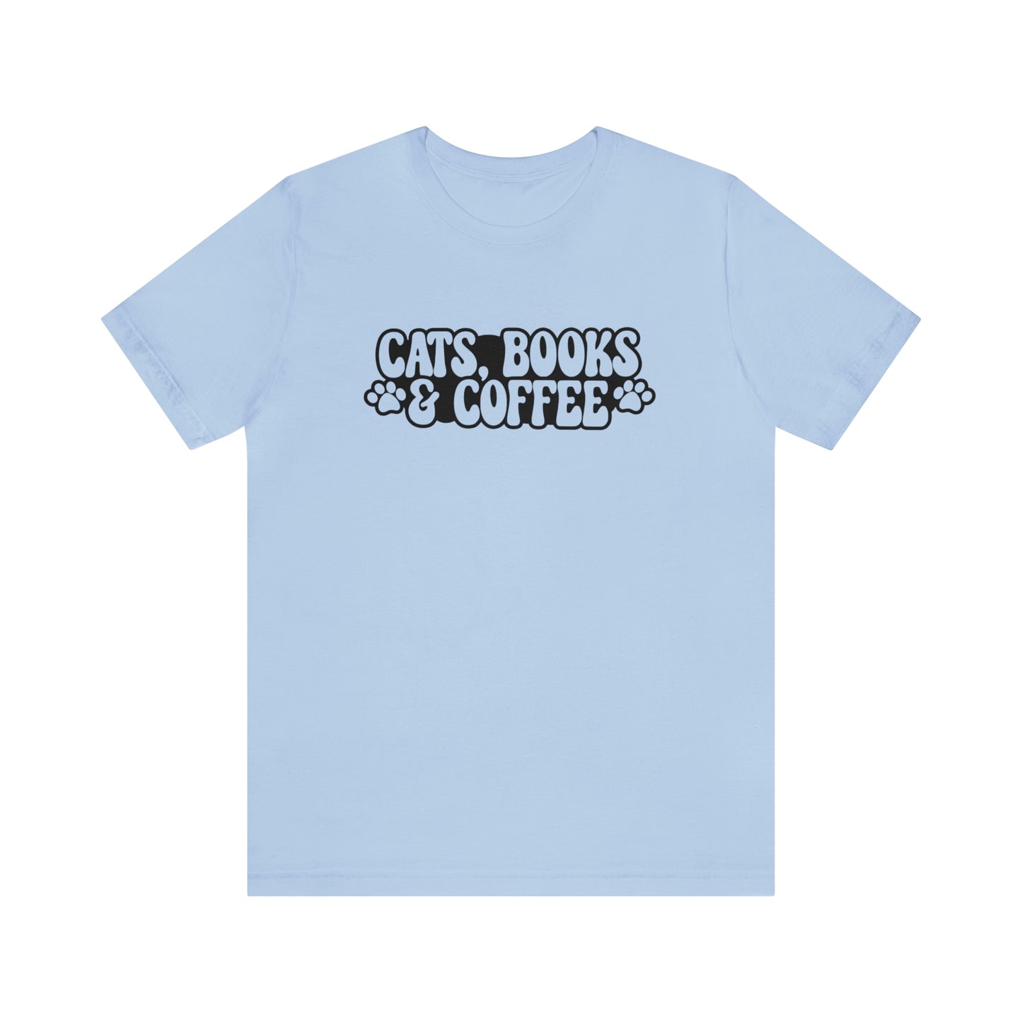 Cats Books & Coffee Short Sleeve T-shirt