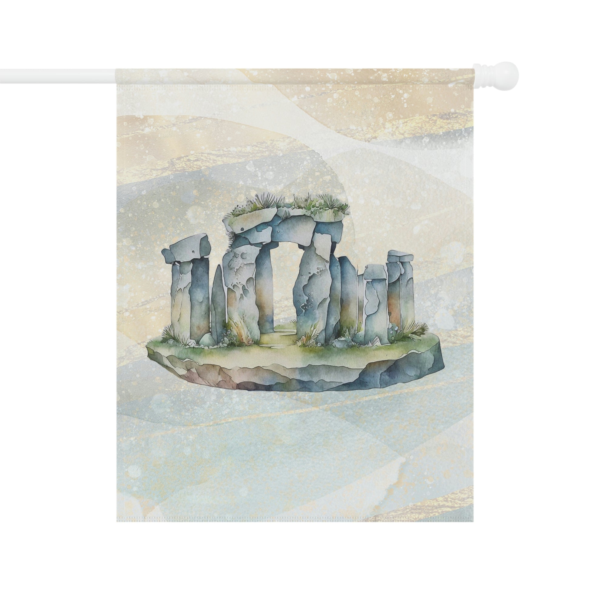 Standing Stones Watercolor Garden & House Banner