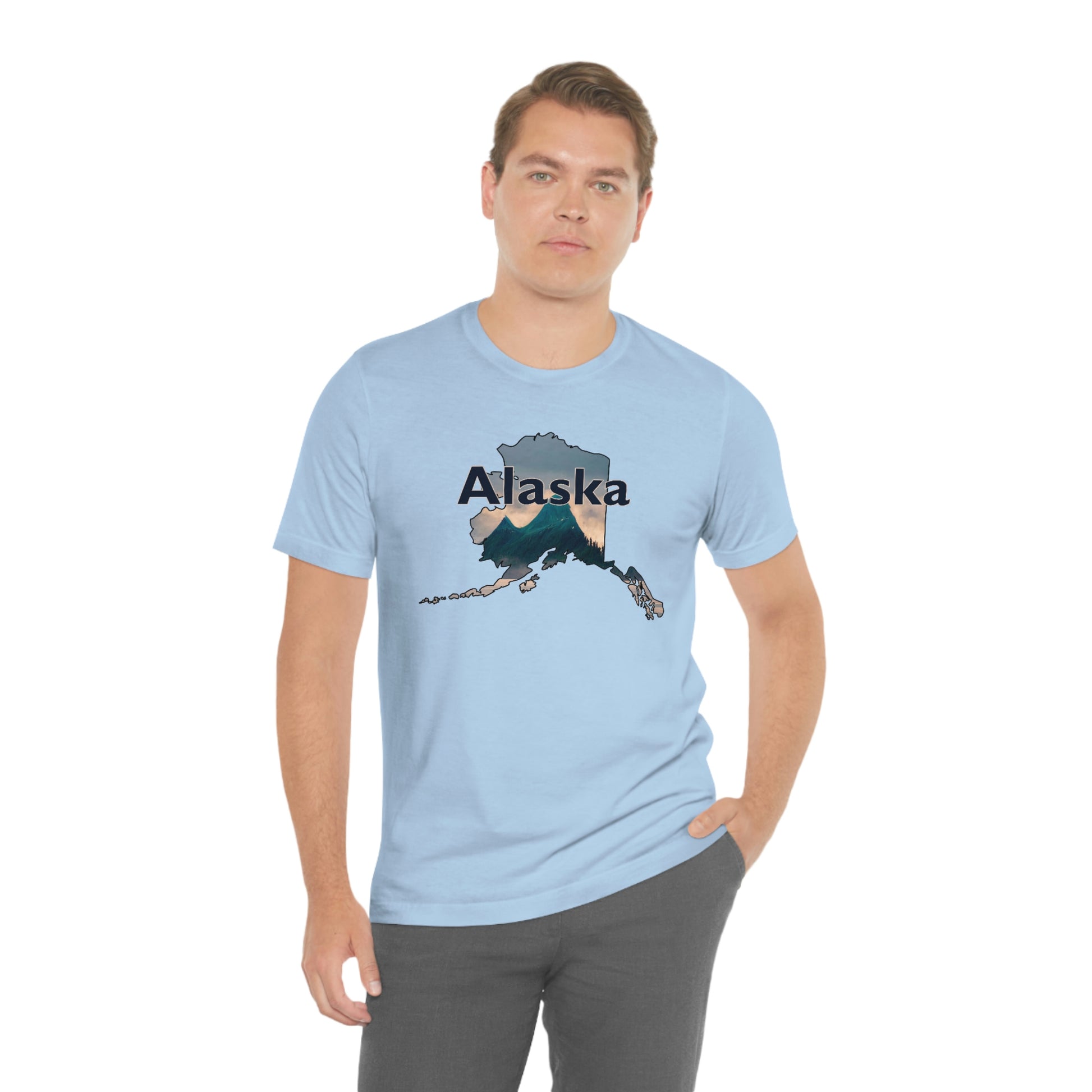 Alaska Mountains Unisex Jersey Short Sleeve T-shirt