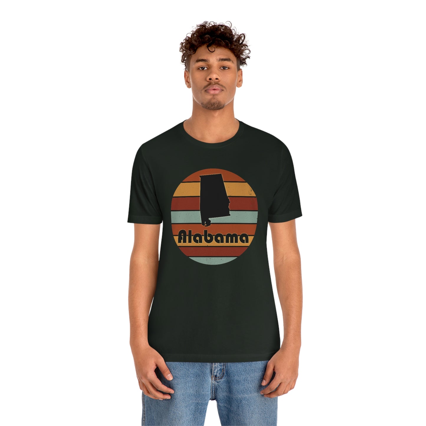 Alabama Retro Sunset Unisex Jersey Short Sleeve T-shirt