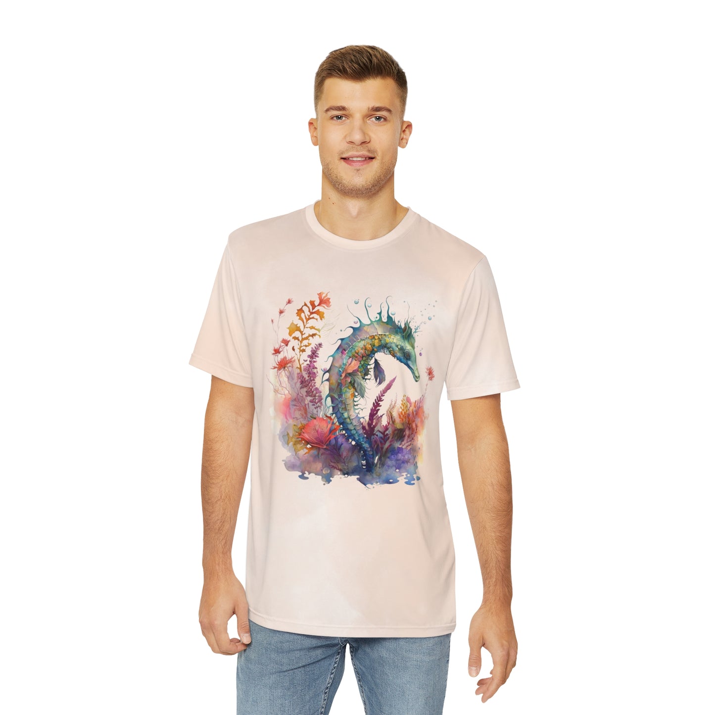 Dragon on Watercolor Background T-shirt