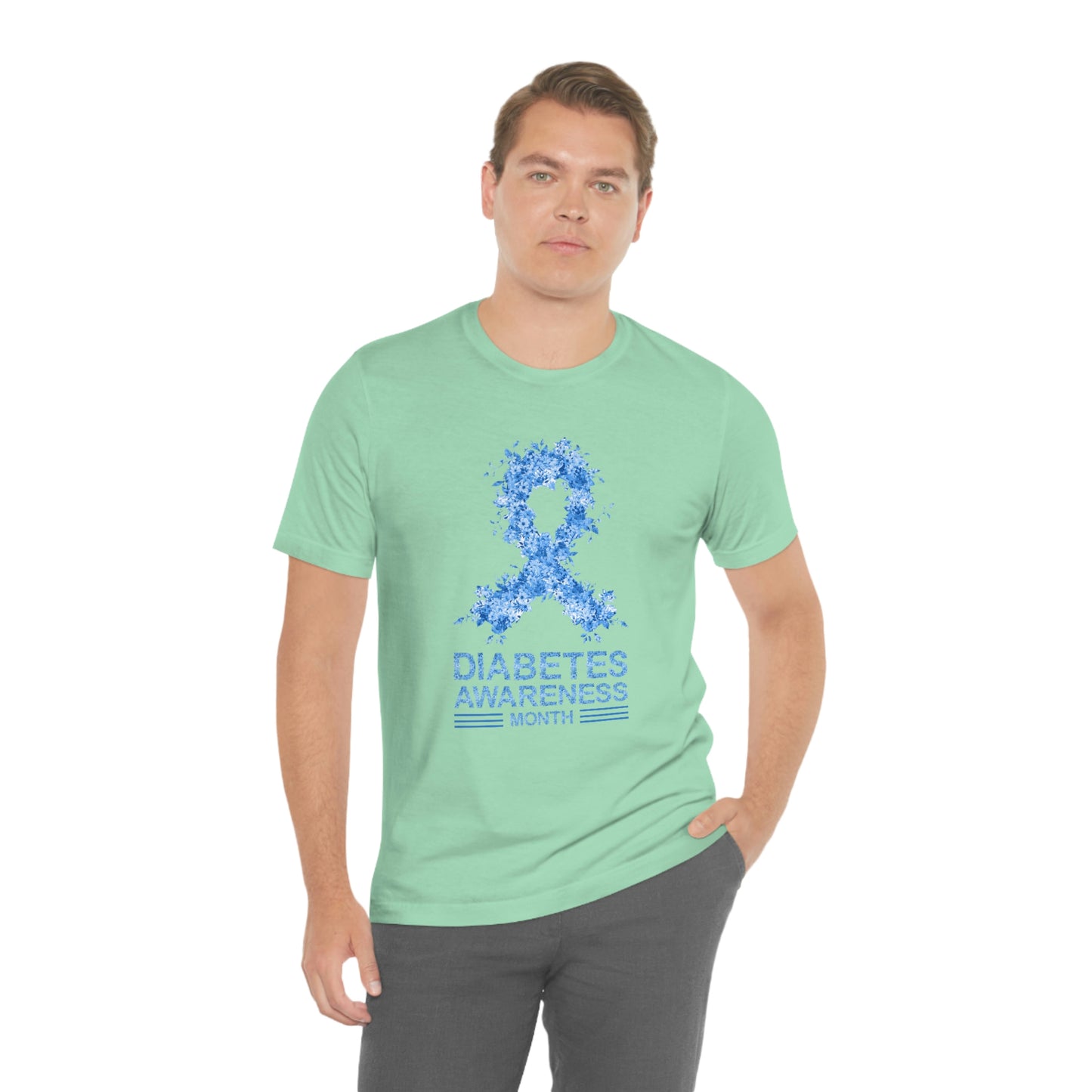 Diabetes Awareness Month Print Unisex Jersey Short Sleeve Tee