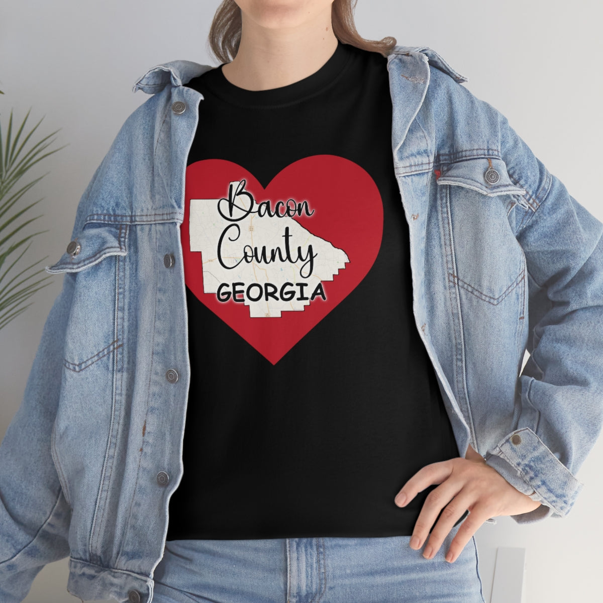 Bacon County Georgia Unisex Heavy Cotton Tee