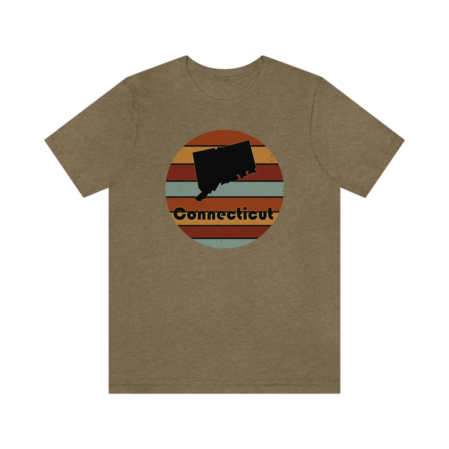 Connecticut Retro Sunset Short Sleeve  T-shirt