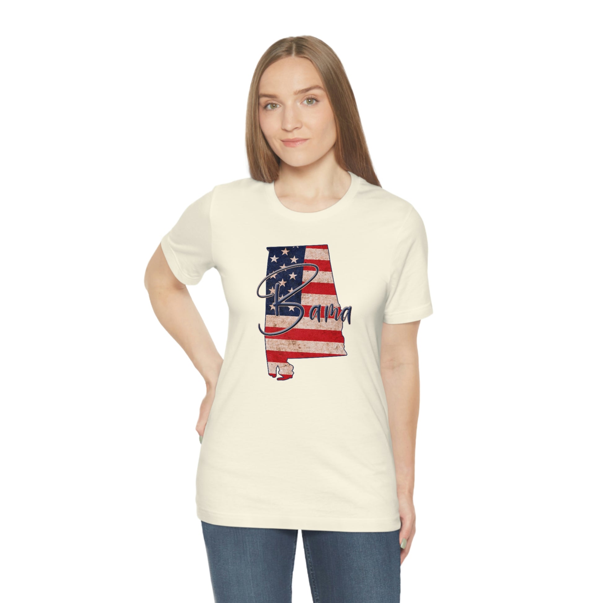 Alabama Bama Flag Unisex Jersey Short Sleeve T-shirt