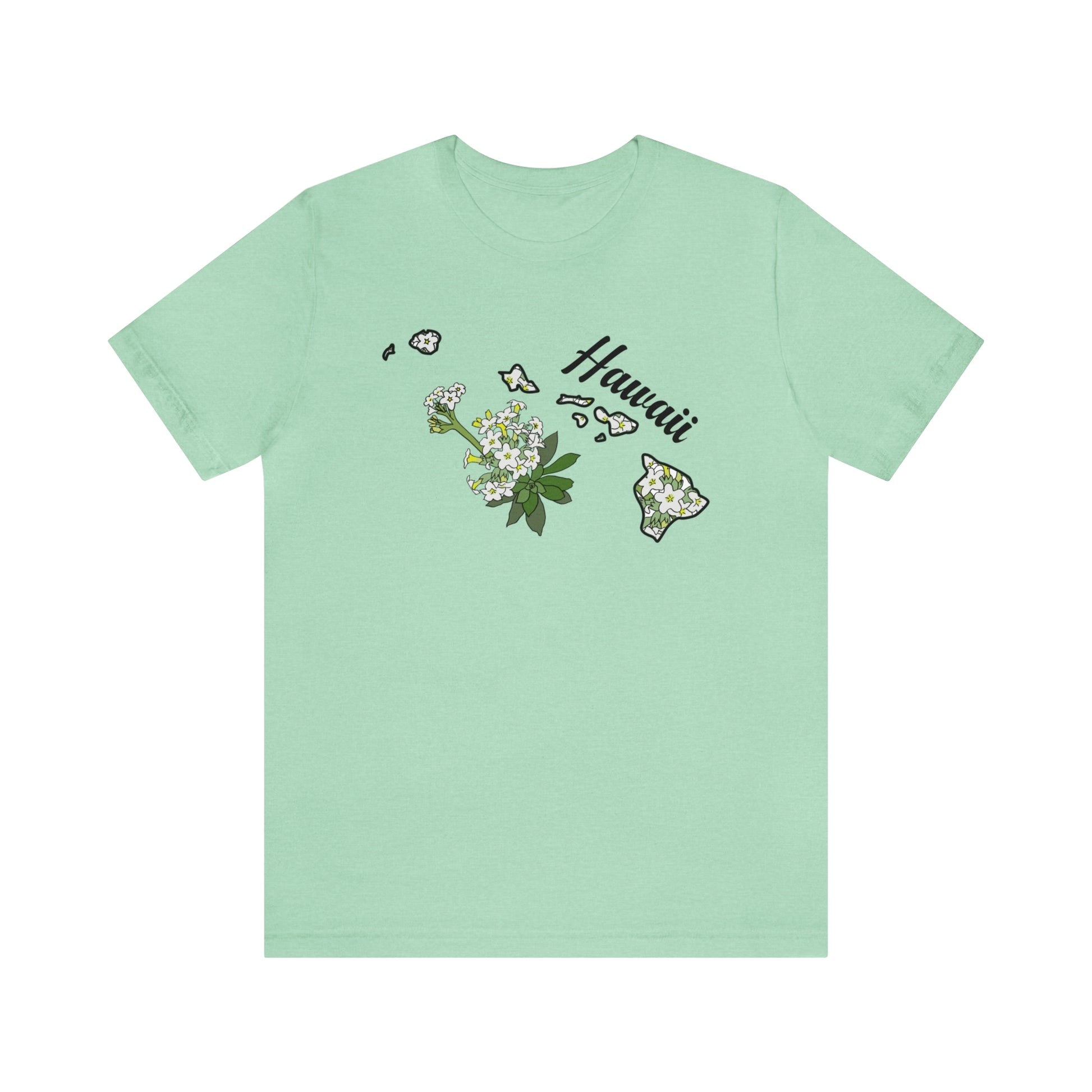 Hawaii State Flower Short Sleeve T-shirt