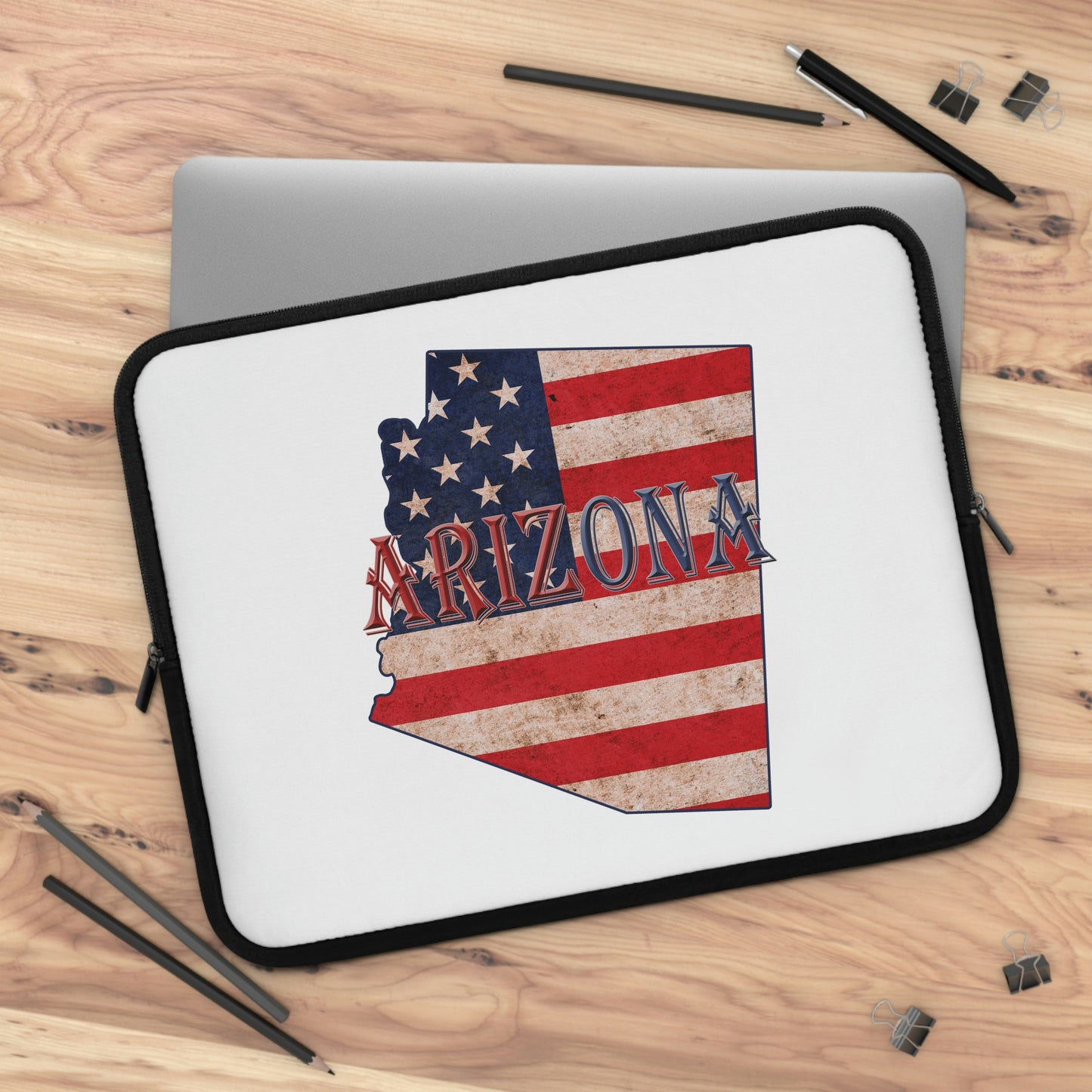 Arizona US Flag Print Laptop Sleeve