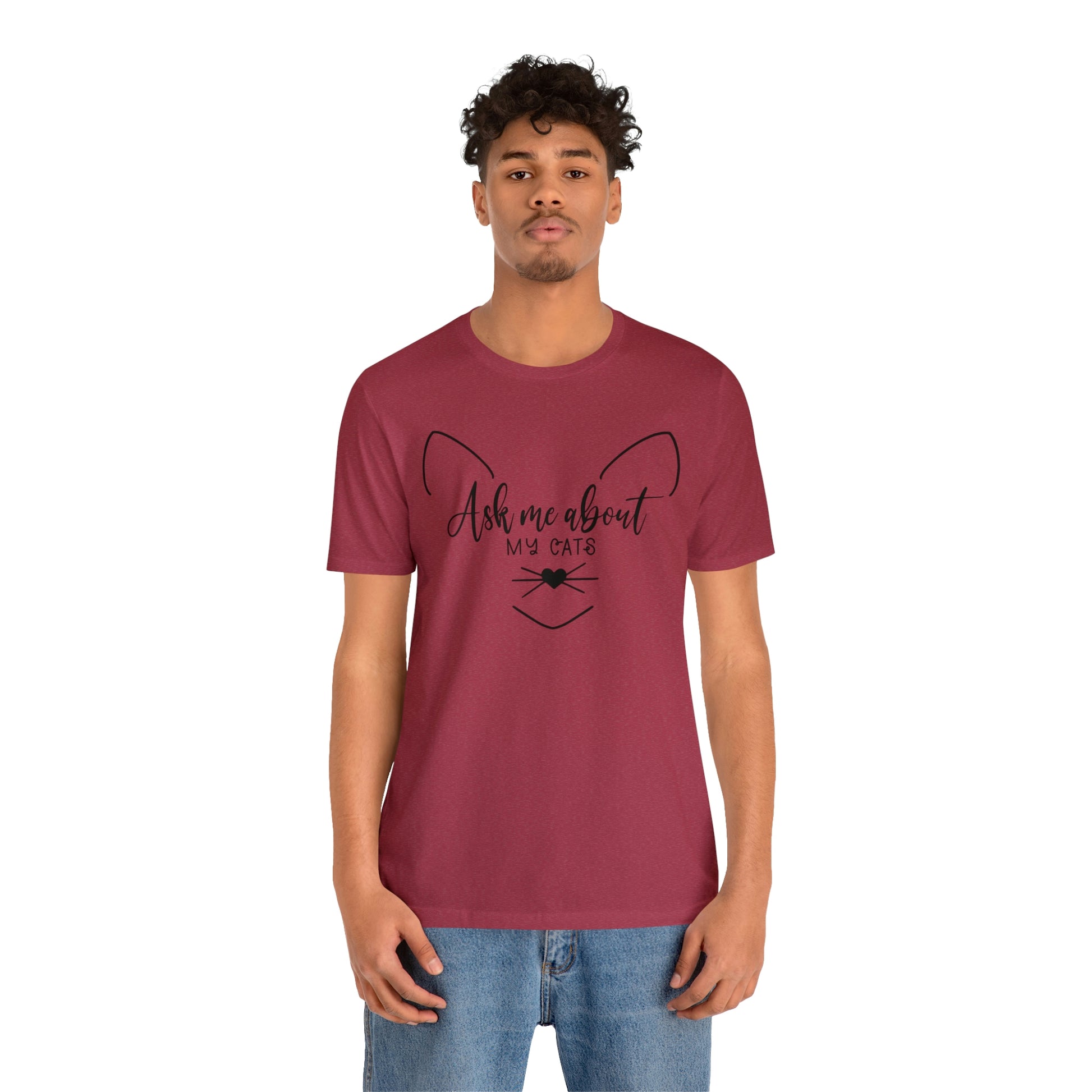 Ask Me About My Cats Short Sleeve T-shirt