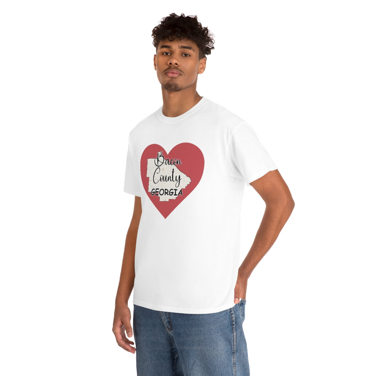 Bacon County Georgia Unisex Heavy Cotton Tee