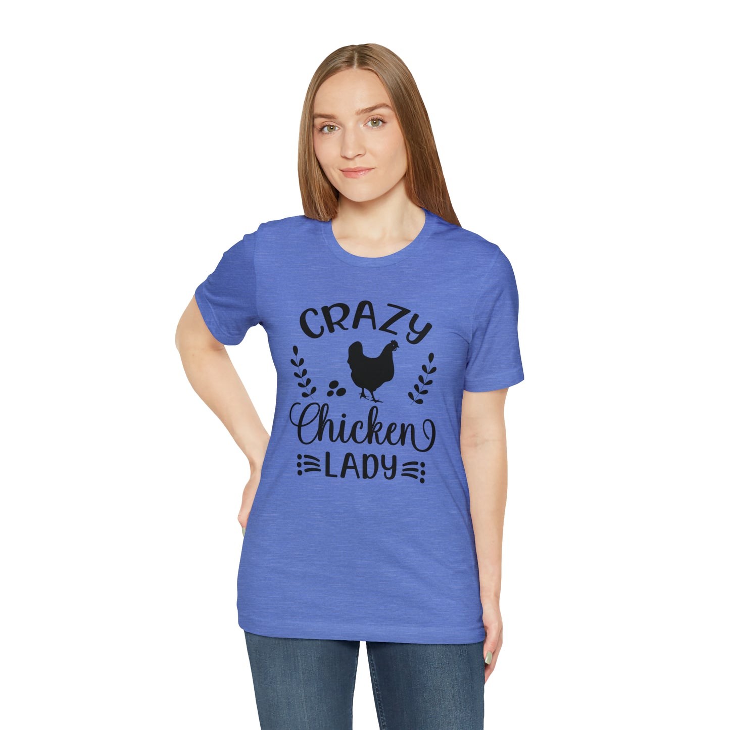 Crazy Chicken Lady Short Sleeve T-shirt