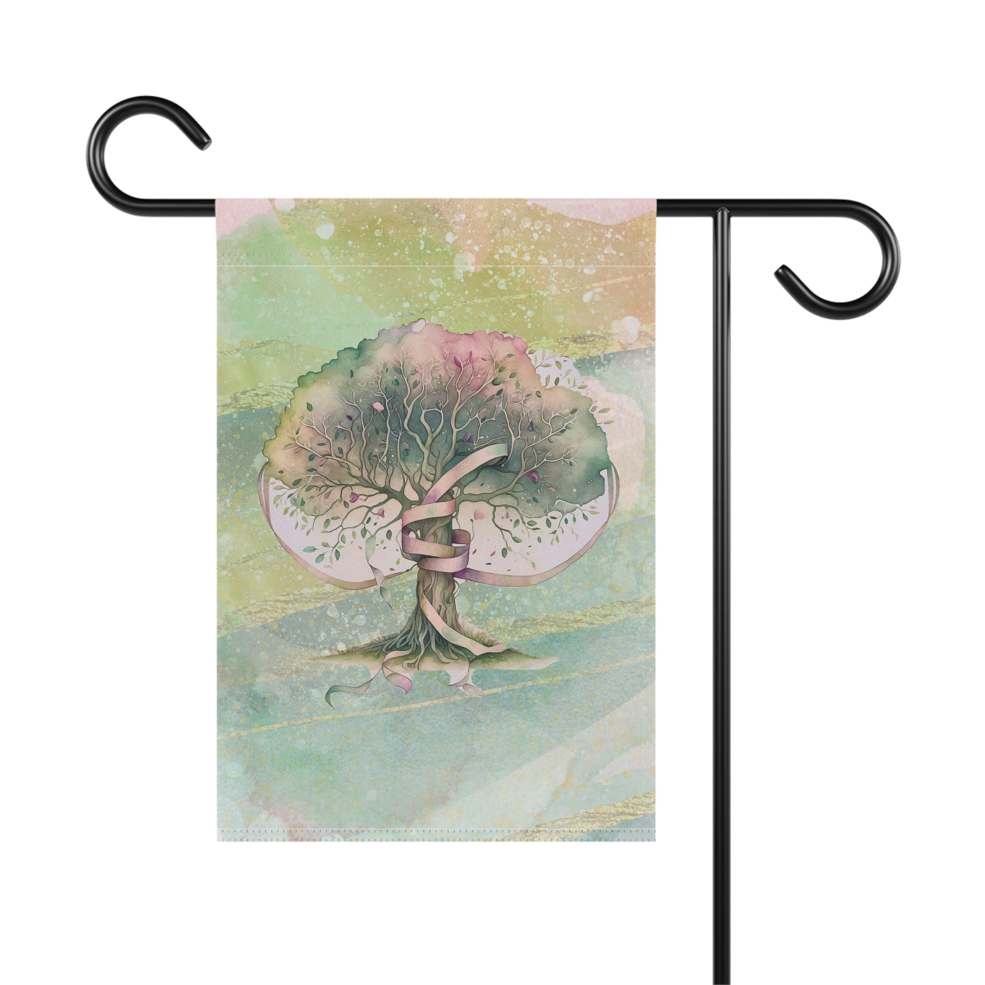 Spring Tree  Watercolor Garden & House Banner