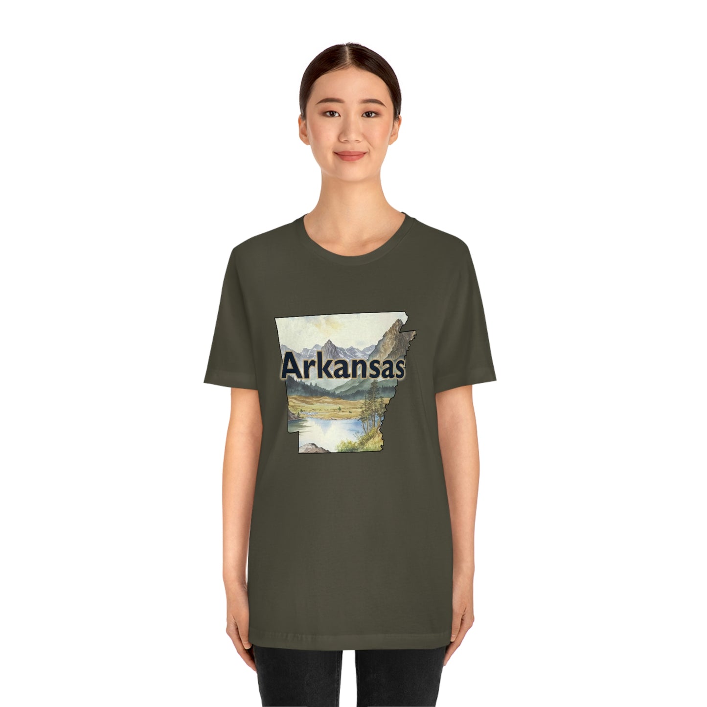 Arkansas Landscape Unisex Jersey Short Sleeve Tee Tshirt T-shirt