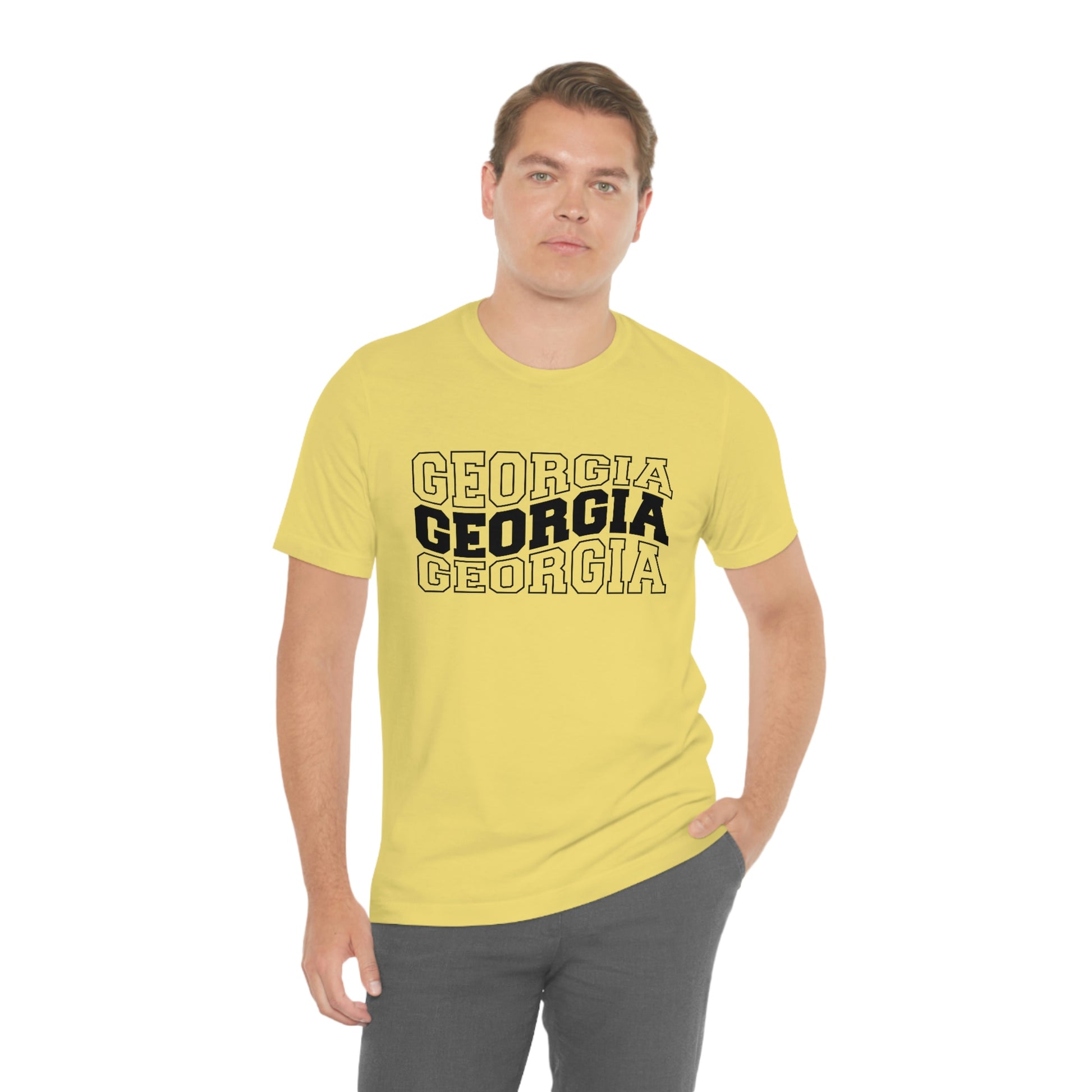 Georgia Varsity Letters Wavy Short Sleeve T-shirt