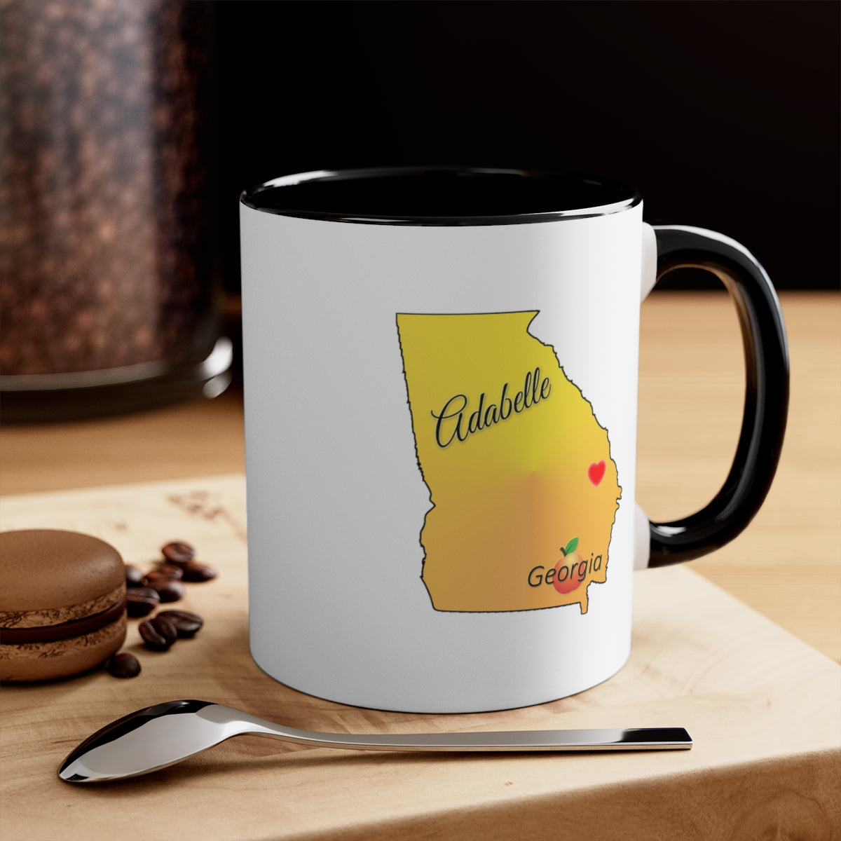 Adabelle Georgia 11oz Two Tone Accent Ceramic Mug