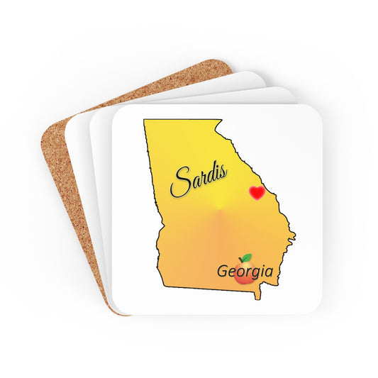 Sardis Georgia Corkwood Coaster Set