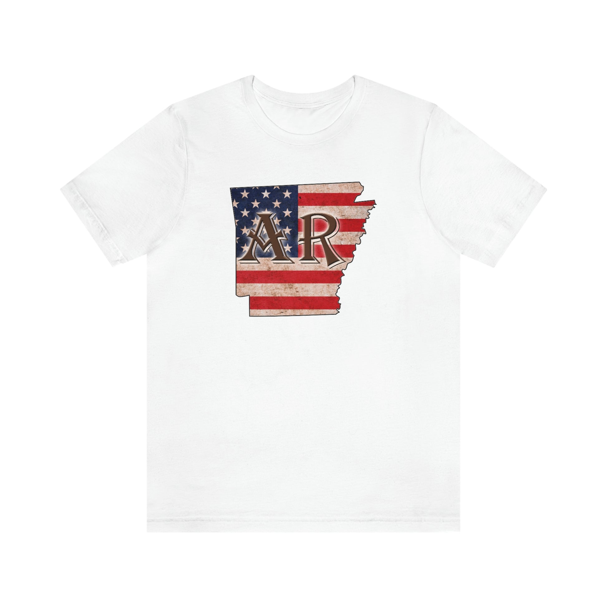 Arkansas AR US Flag Unisex Jersey Short Sleeve Tee Tshirt T-shirt