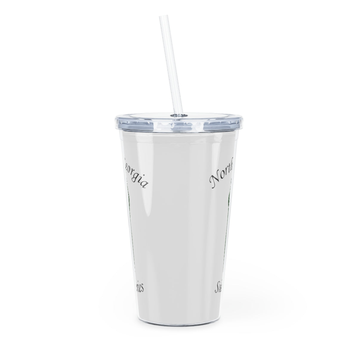 North Georgia Solitaries Plastic Tumbler with Straw