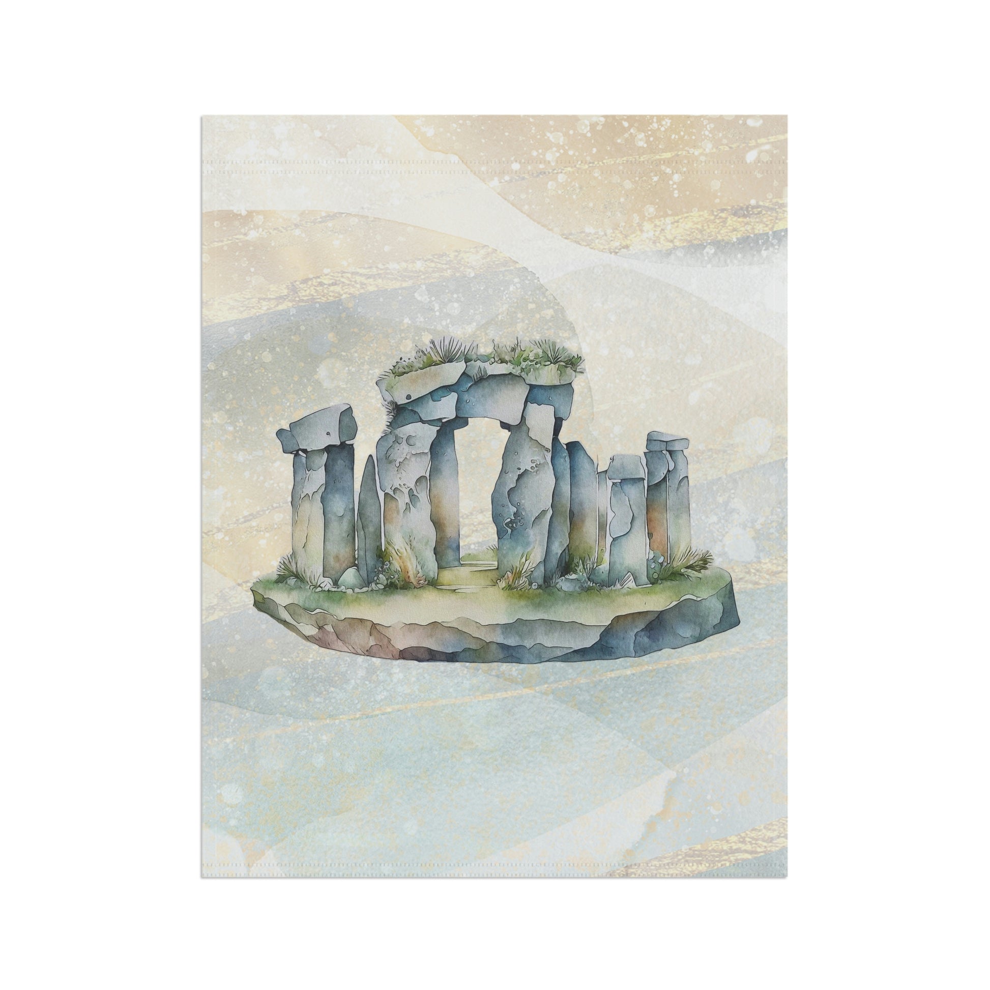 Standing Stones Watercolor Garden & House Banner