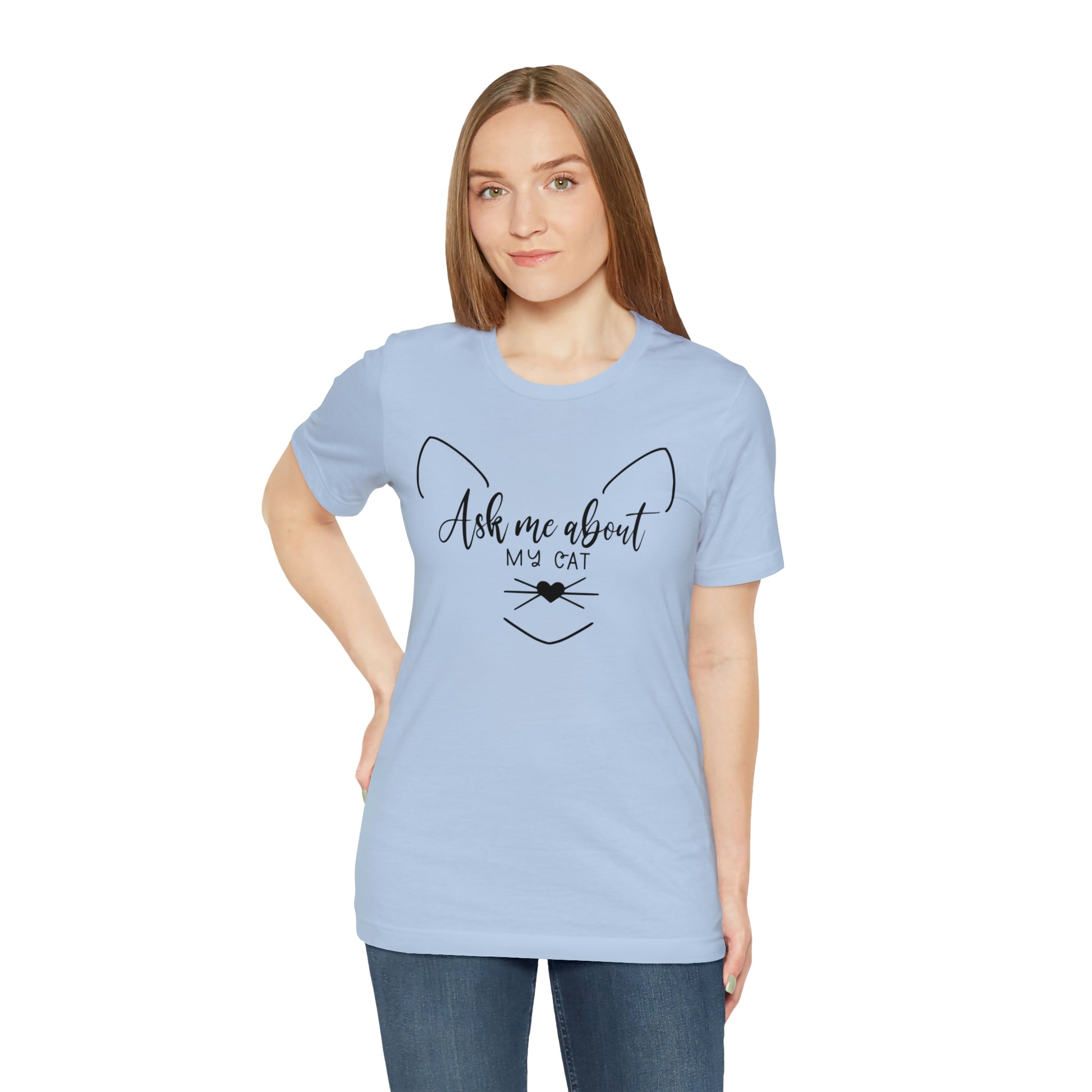 Ask Me About My Cat Short Sleeve T-shirt