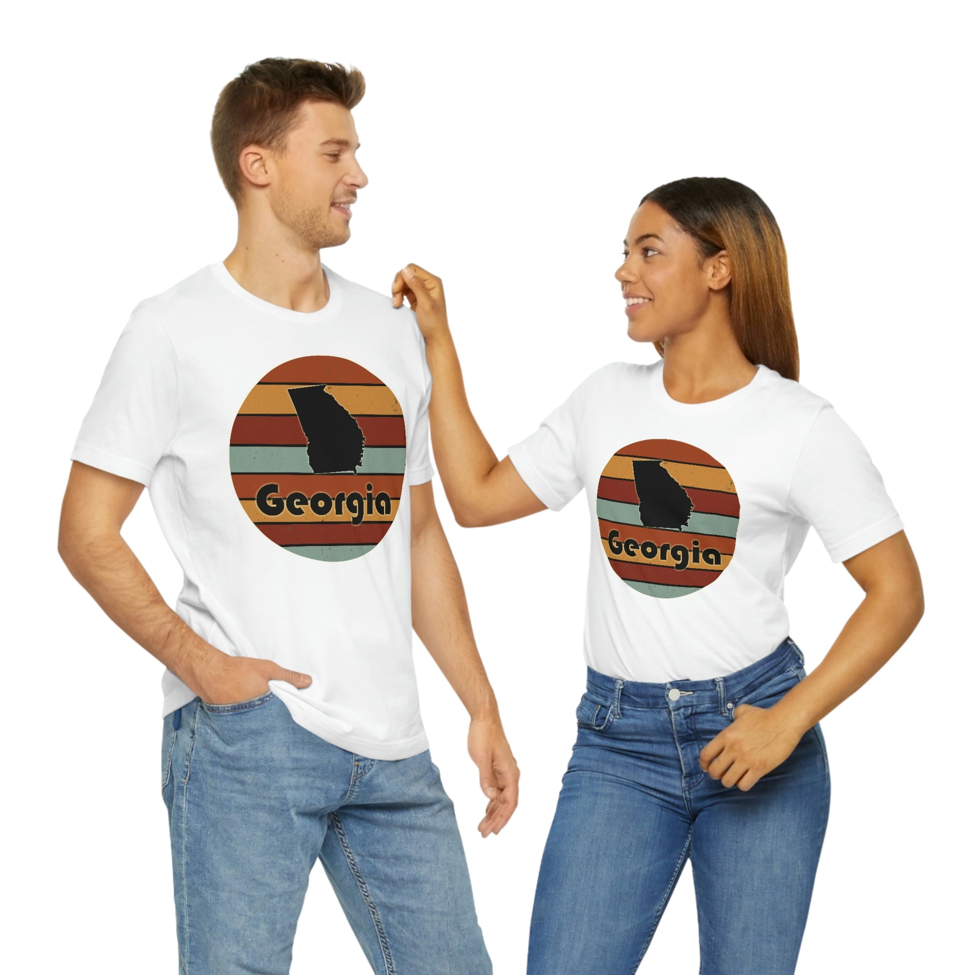 Georgia Retro Sunset Short Sleeve T-shirt