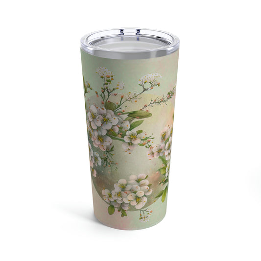 Spring Flowers Watercolor Tumbler 20oz