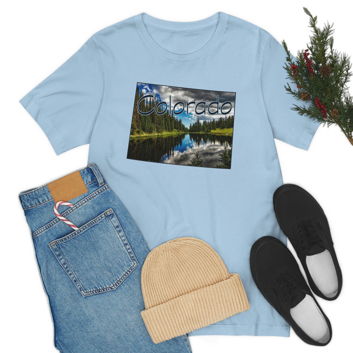 Colorado Lake Unisex Jersey Short Sleeve Tee Tshirt T-shirt