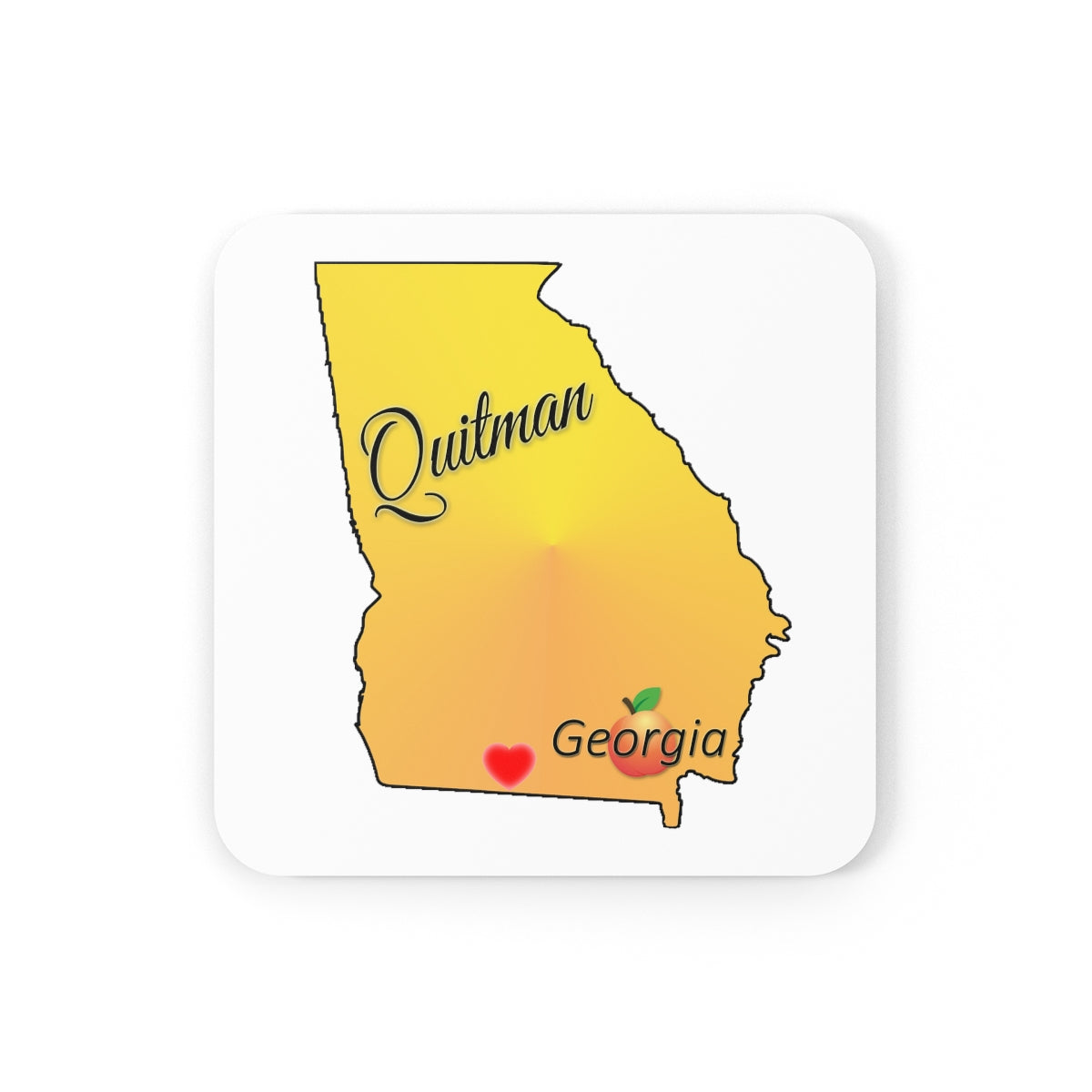 Quitman Georgia Corkwood Coaster Set