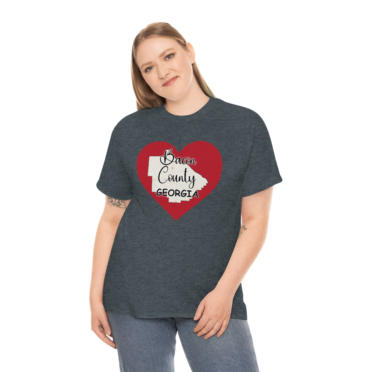 Bacon County Georgia Unisex Heavy Cotton Tee