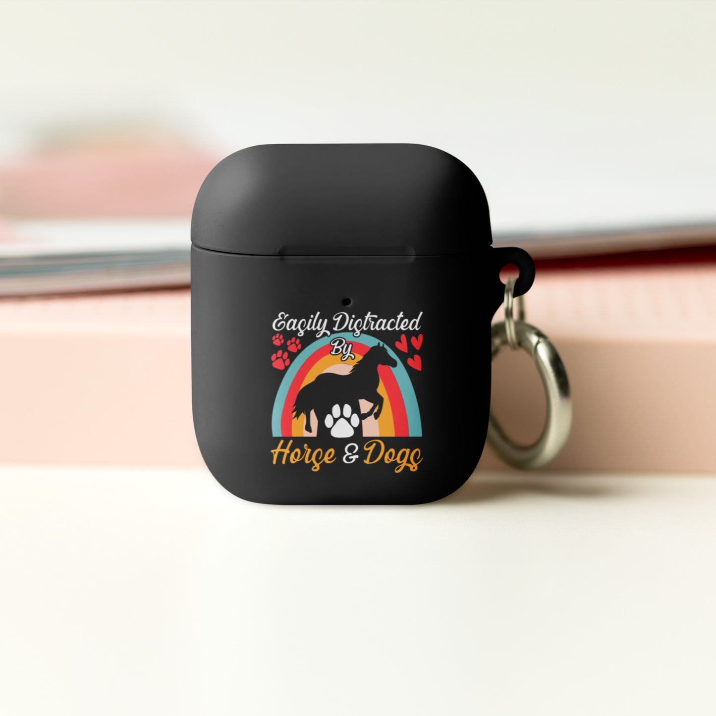 Easily Distracted by Horse and Dogs AirPods case