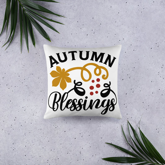 Autumn Blessings Throw Pillow