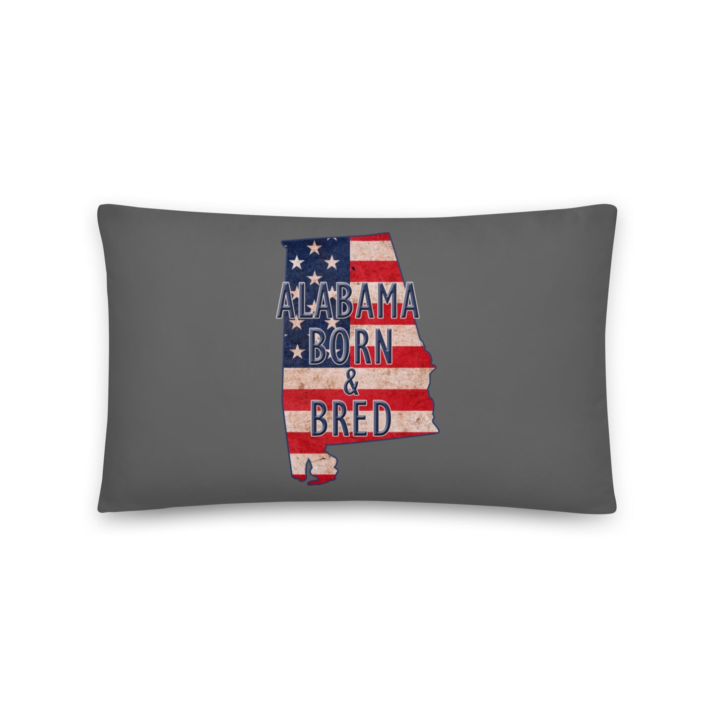 Alabama Born & Bred US Flag Basic Pillow