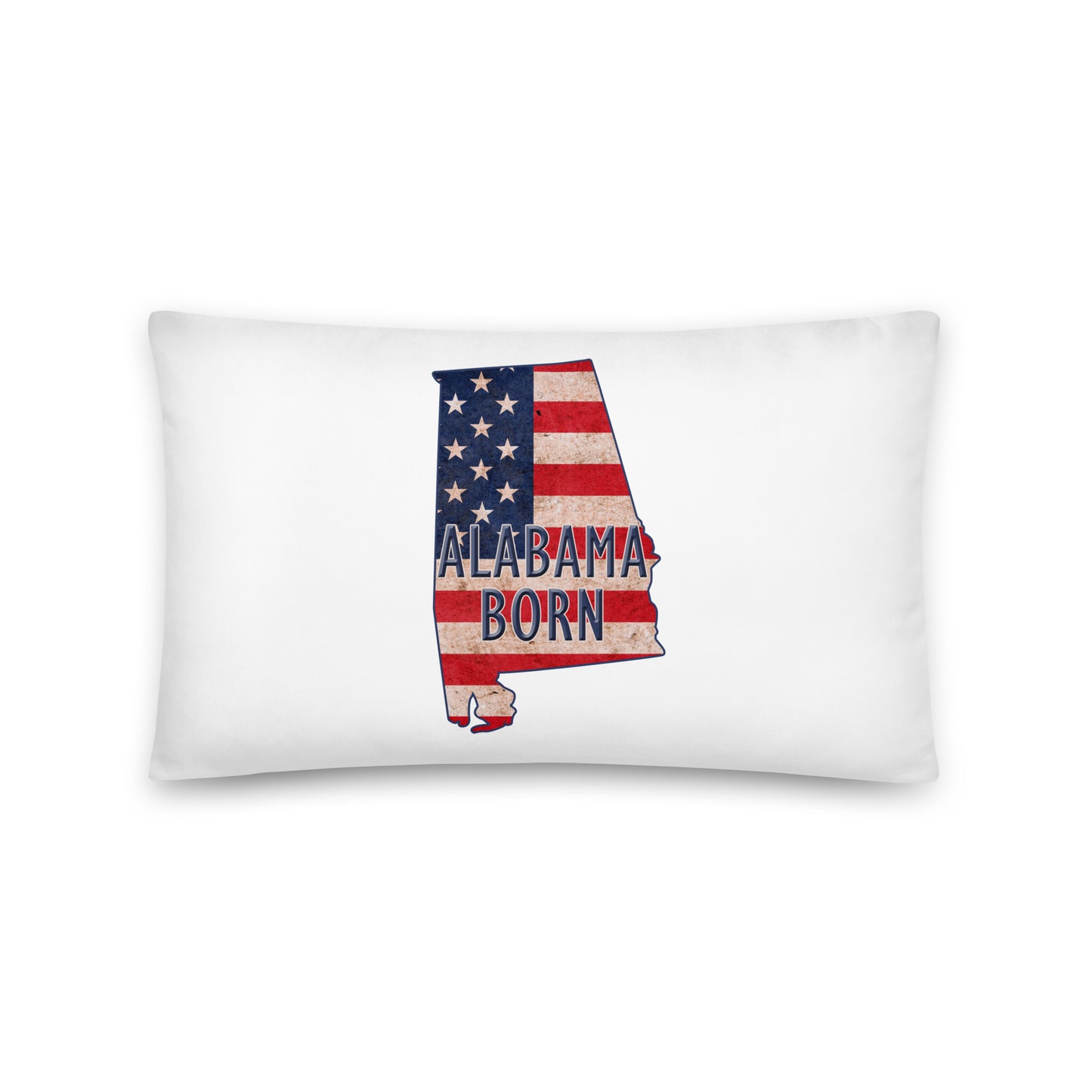 Alabama Born US Flag Basic Pillow