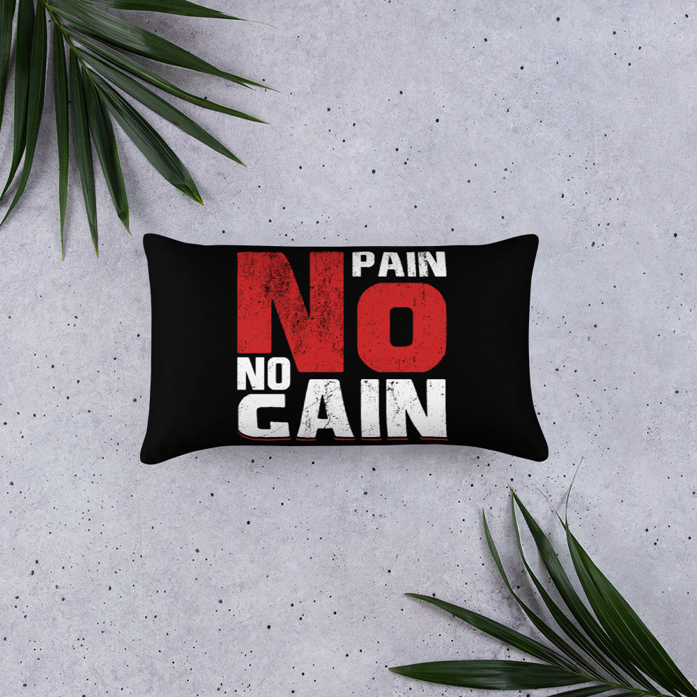 No Pain No Gain Basic Pillow