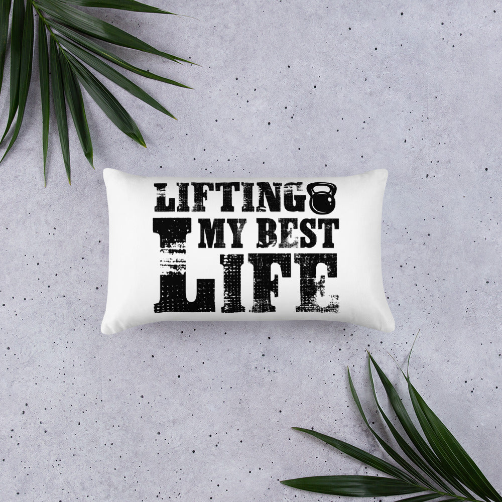 Lifting My Best Life Basic Pillow