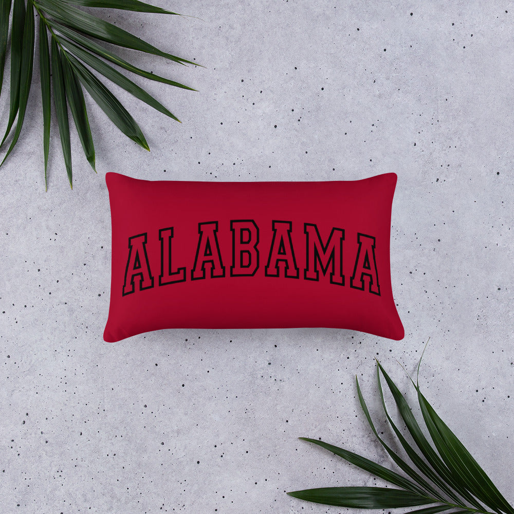 Alabama Varsity Letter Throw Pillow