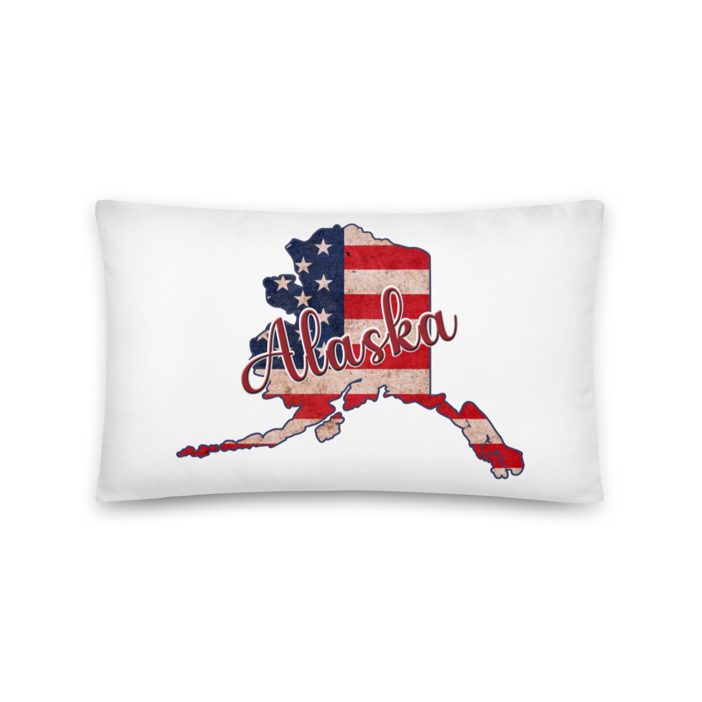 Alaska on US Flag Basic Pillow