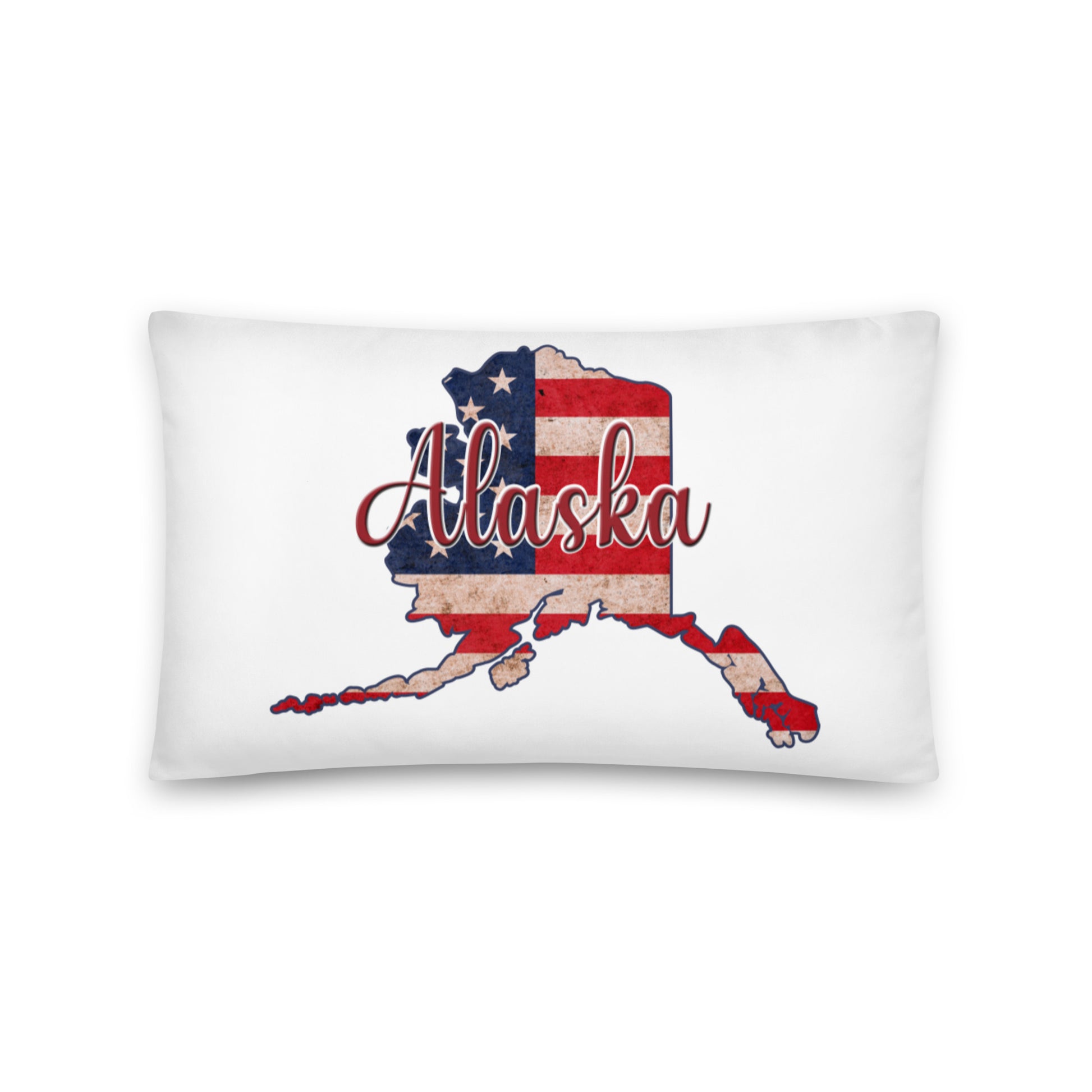 Alaska on US Flag Basic Pillow